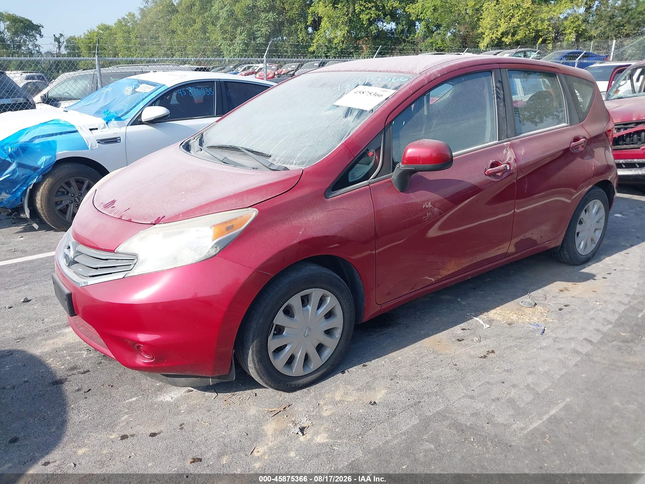 2014 Nissan Versa Note Sv Red vin: 3N1CE2CP6EL398458