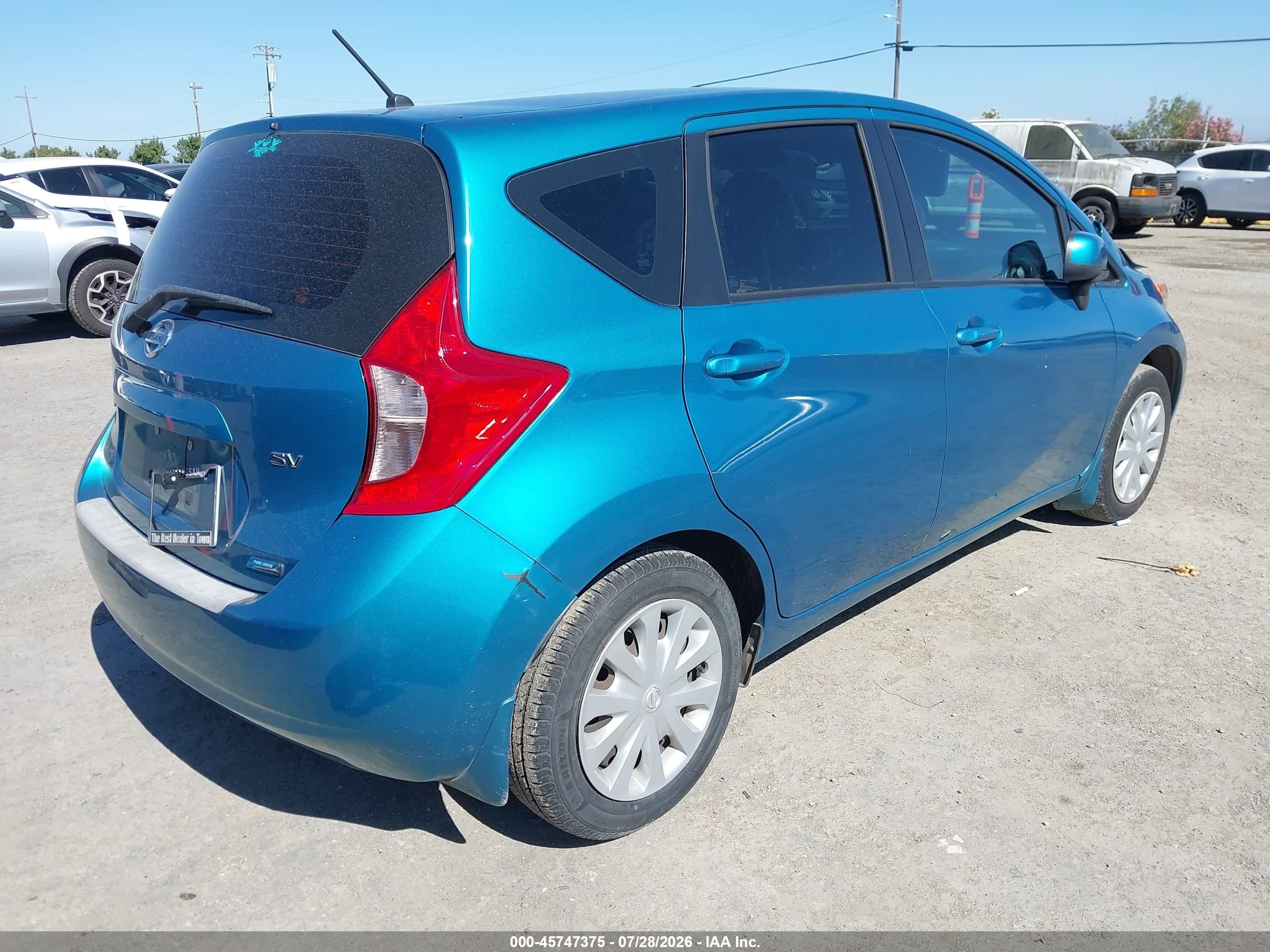 2014 Nissan Versa Note Sv Blue vin: 3N1CE2CP6EL422161