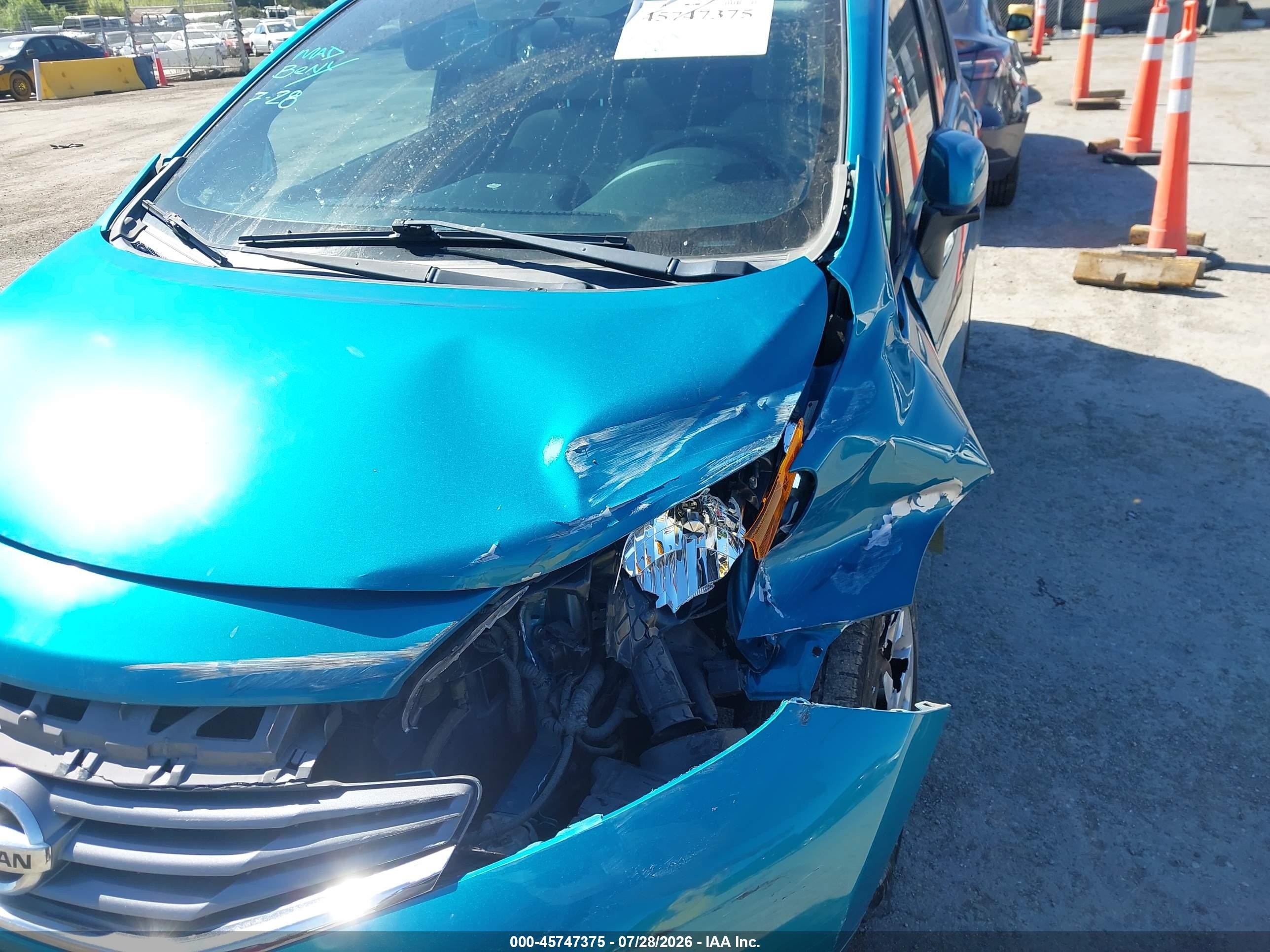 2014 Nissan Versa Note Sv Blue vin: 3N1CE2CP6EL422161