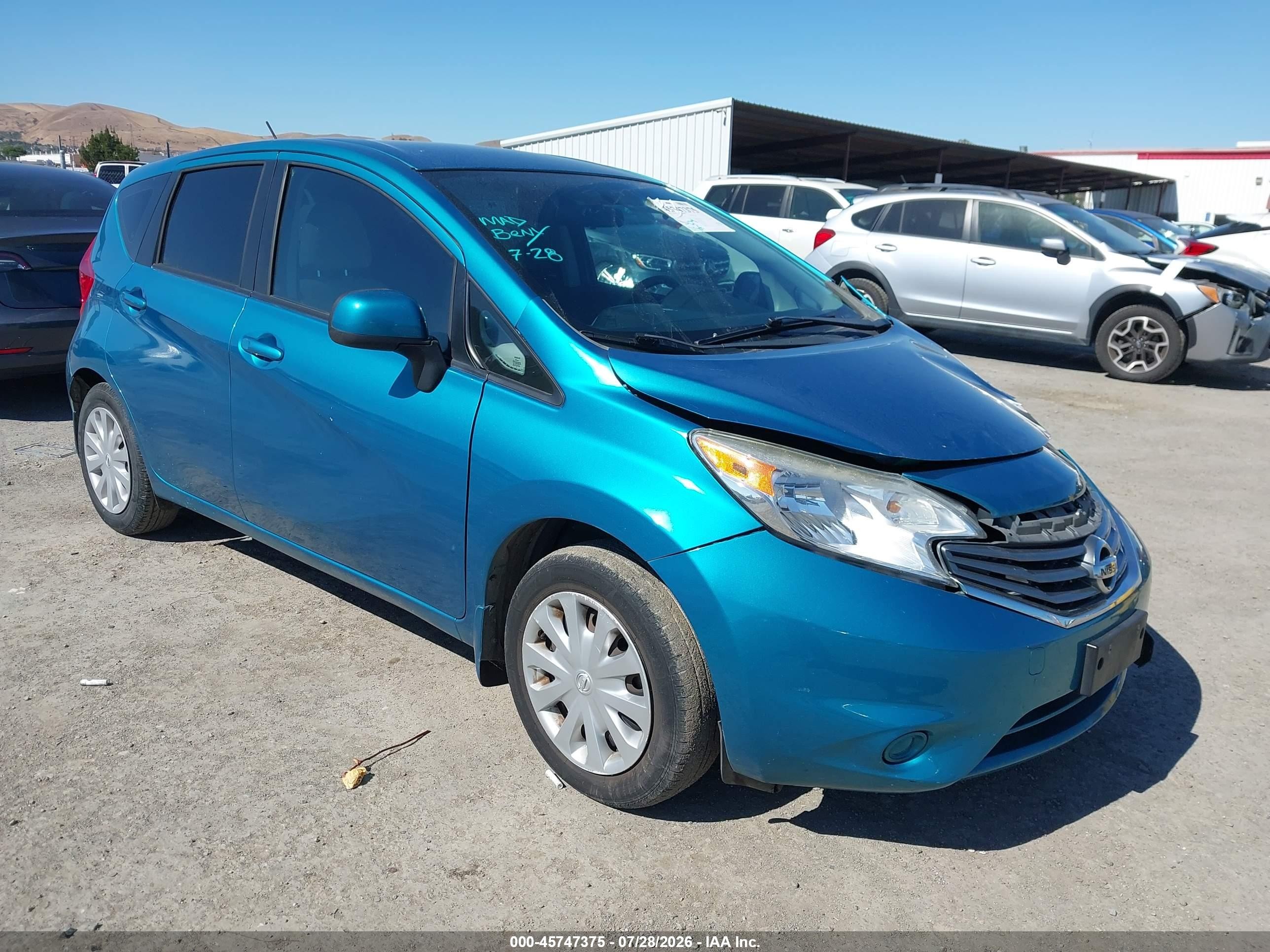 2014 Nissan Versa Note Sv Blue vin: 3N1CE2CP6EL422161