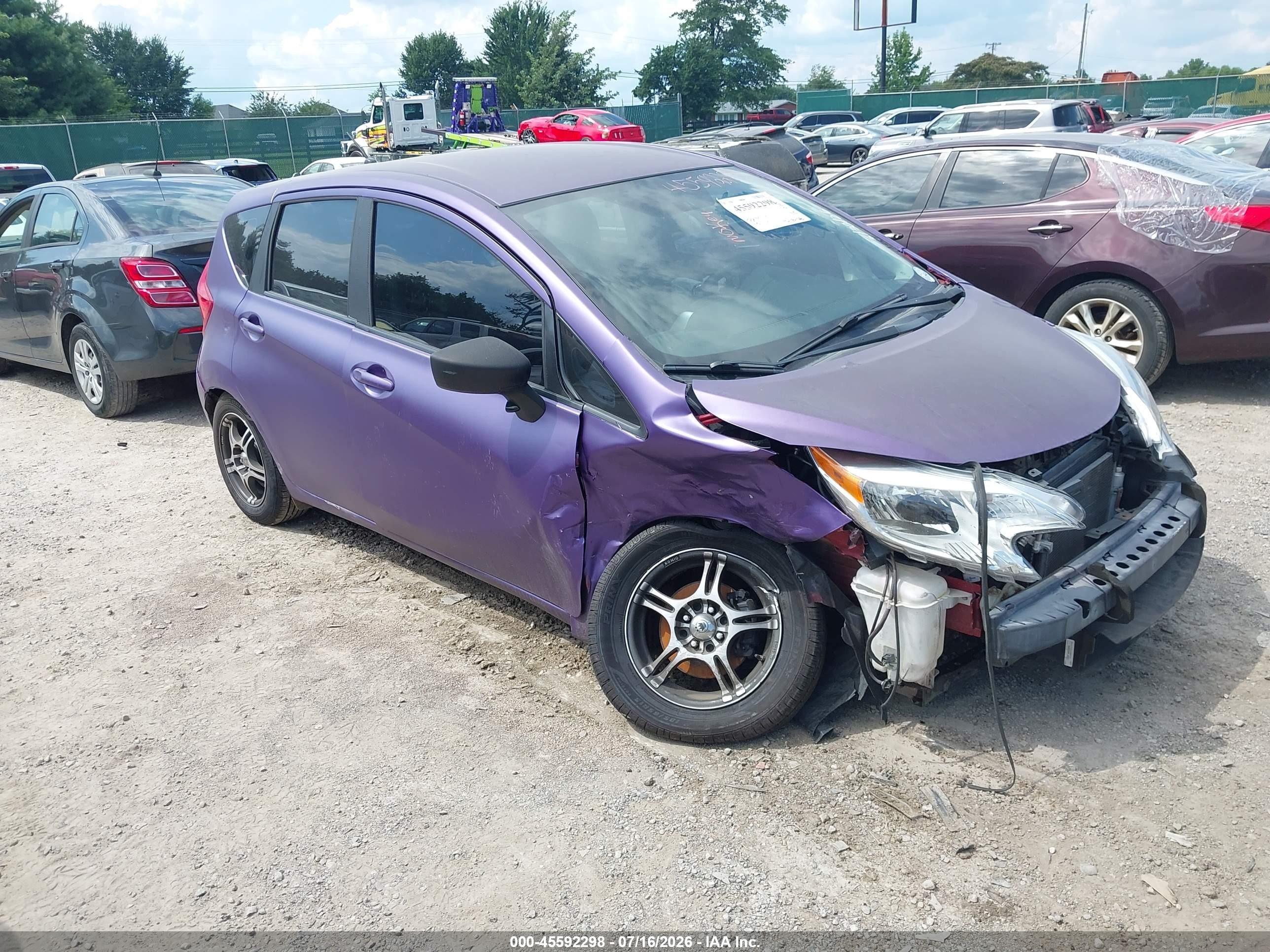2015 Nissan Versa Note S (sr)/s Plus/sl/sr/sv Purple vin: 3N1CE2CP6FL368278