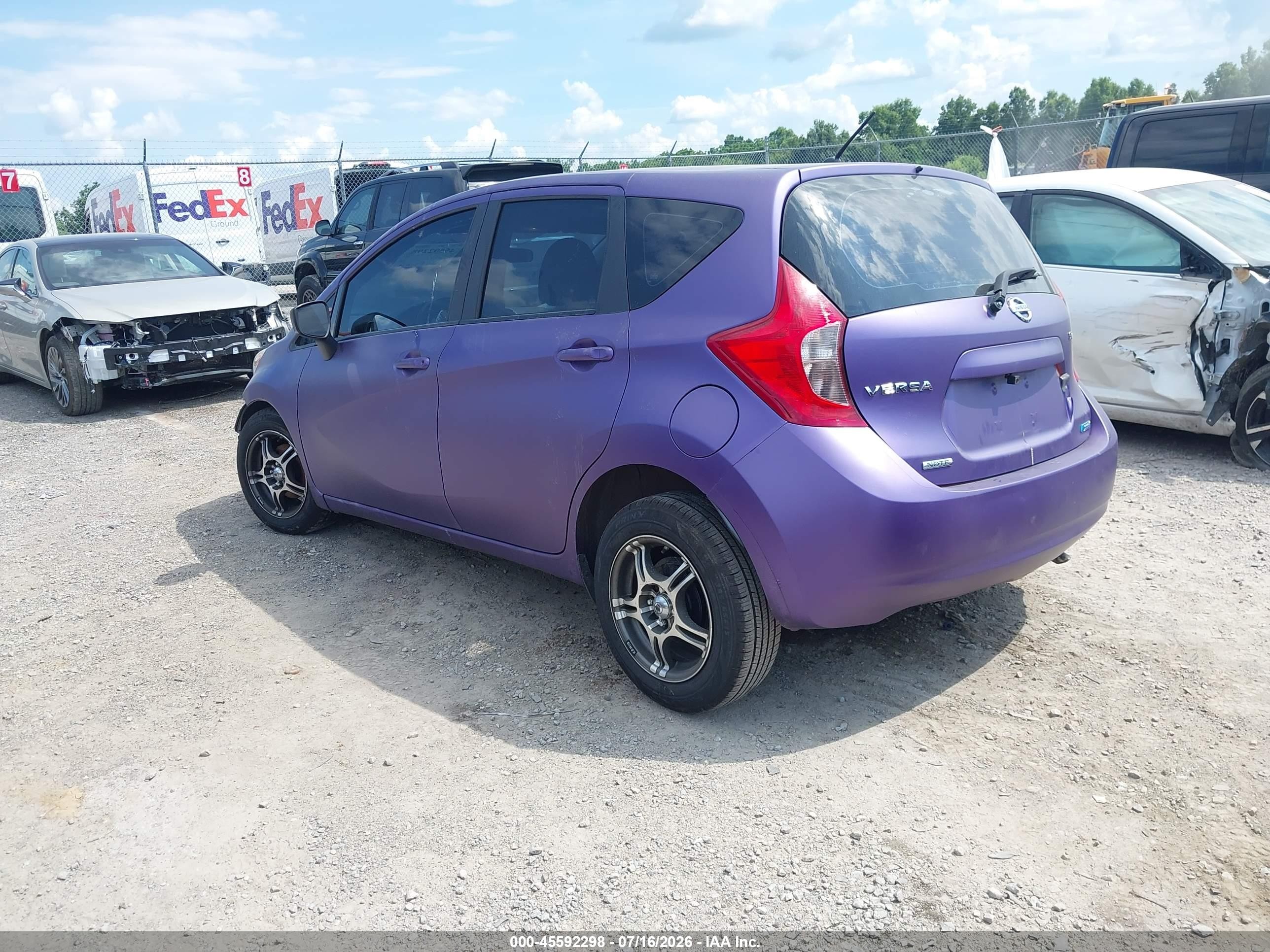 2015 Nissan Versa Note S (sr)/s Plus/sl/sr/sv Purple vin: 3N1CE2CP6FL368278