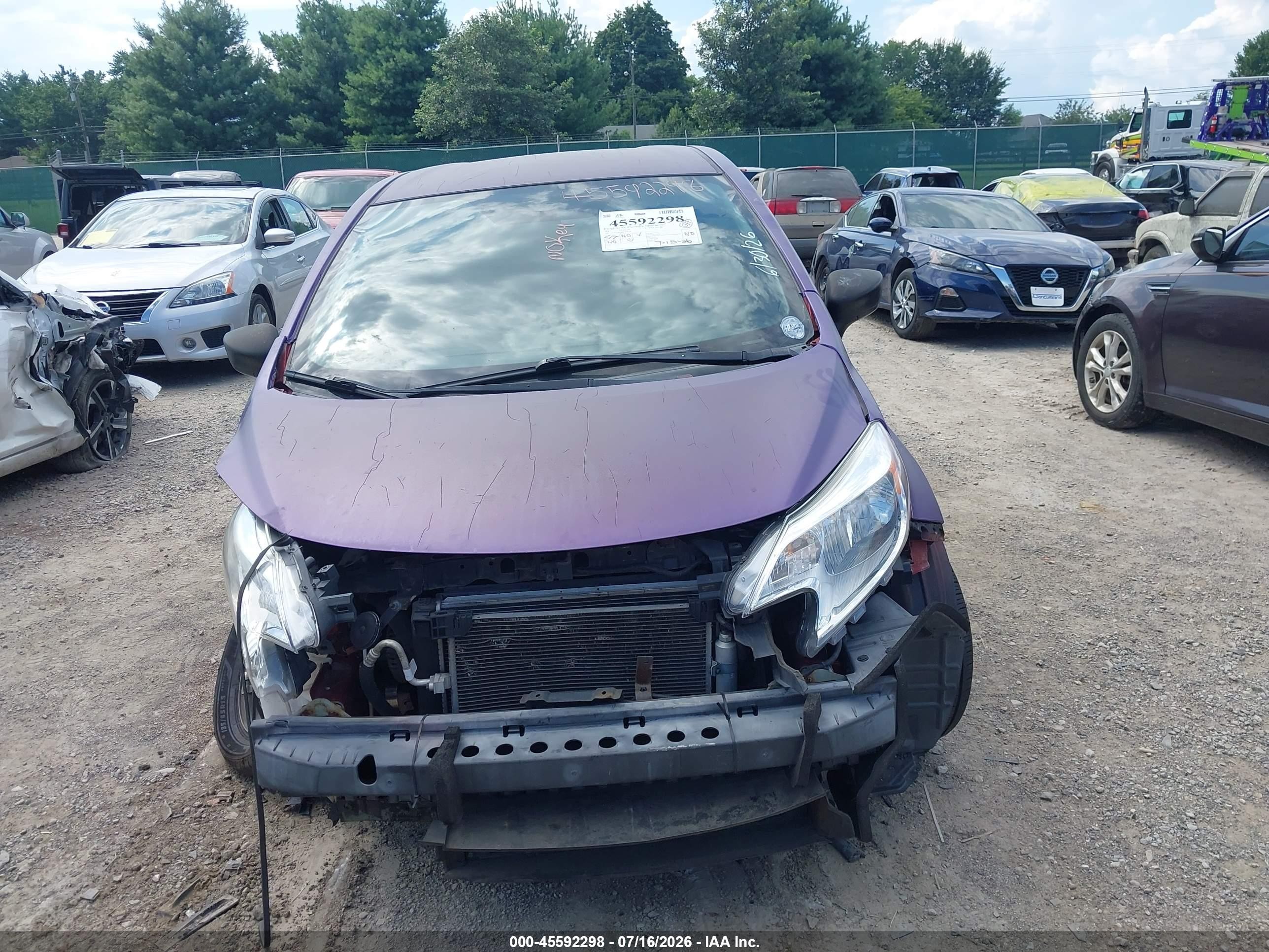 2015 Nissan Versa Note S (sr)/s Plus/sl/sr/sv Purple vin: 3N1CE2CP6FL368278