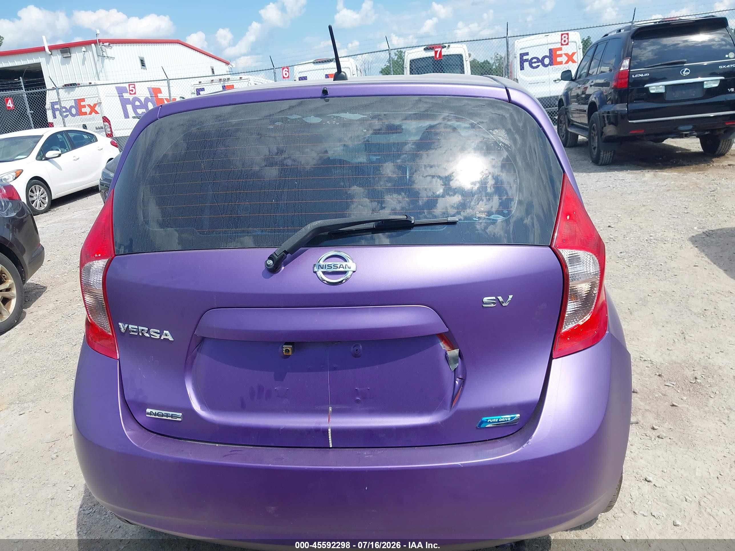 2015 Nissan Versa Note S (sr)/s Plus/sl/sr/sv Purple vin: 3N1CE2CP6FL368278