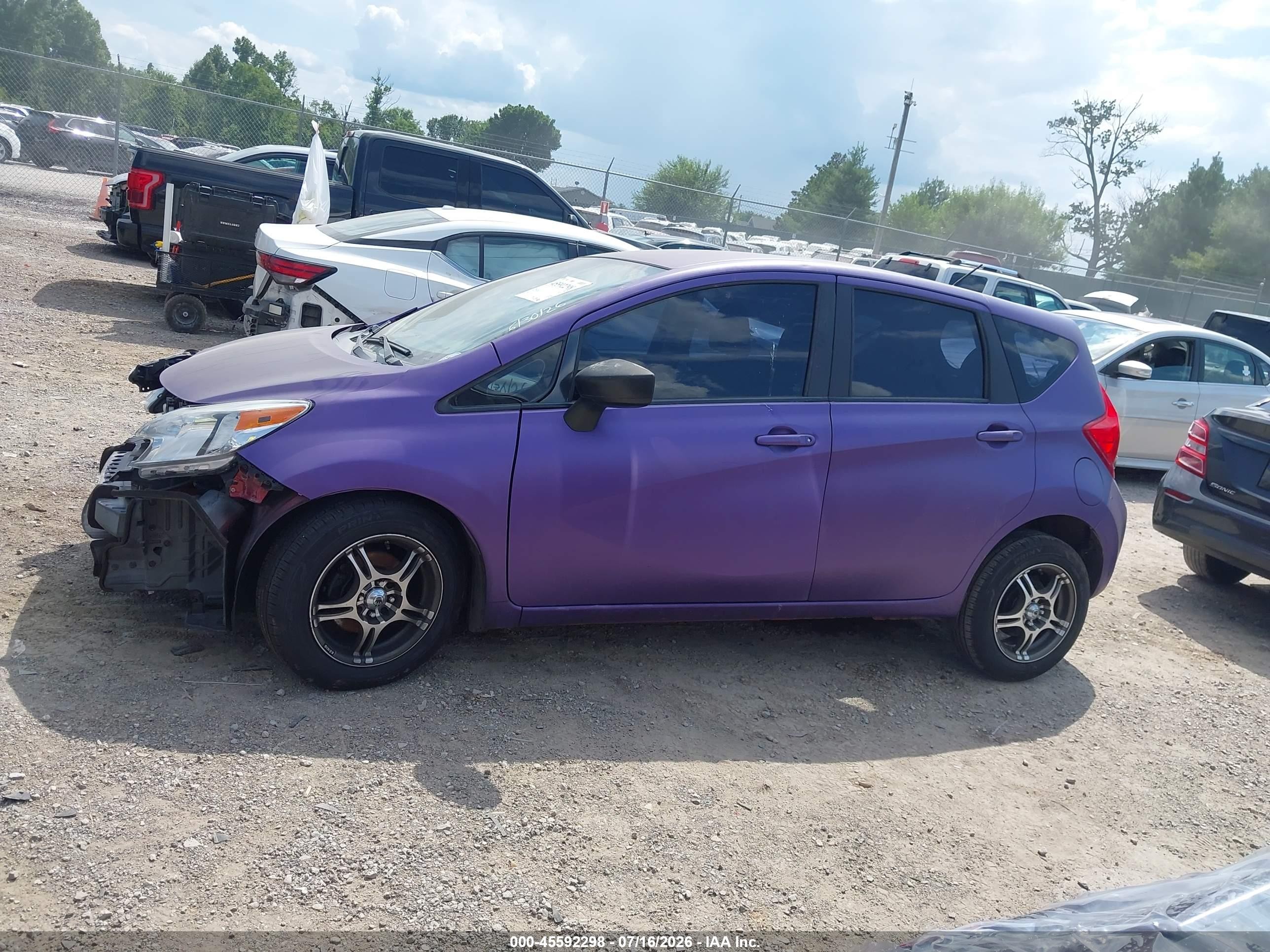 2015 Nissan Versa Note S (sr)/s Plus/sl/sr/sv Purple vin: 3N1CE2CP6FL368278