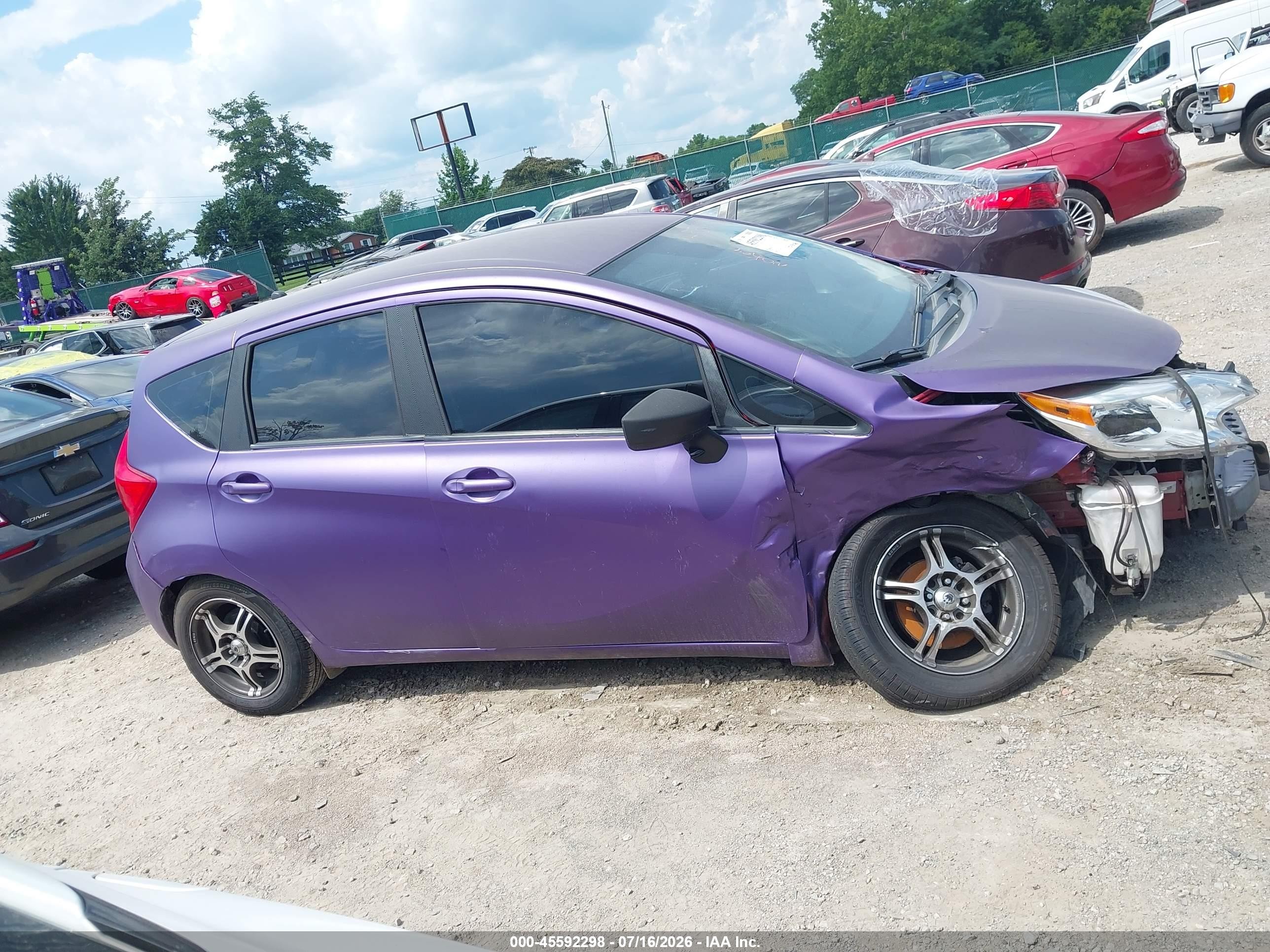2015 Nissan Versa Note S (sr)/s Plus/sl/sr/sv Purple vin: 3N1CE2CP6FL368278