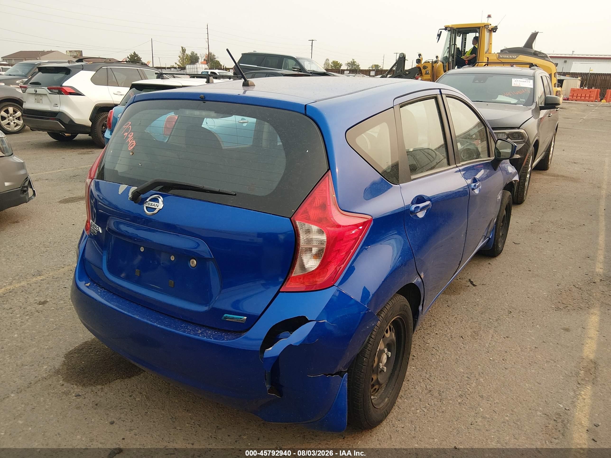 2015 Nissan Versa Note S Plus Синий vin: 3N1CE2CP6FL400601