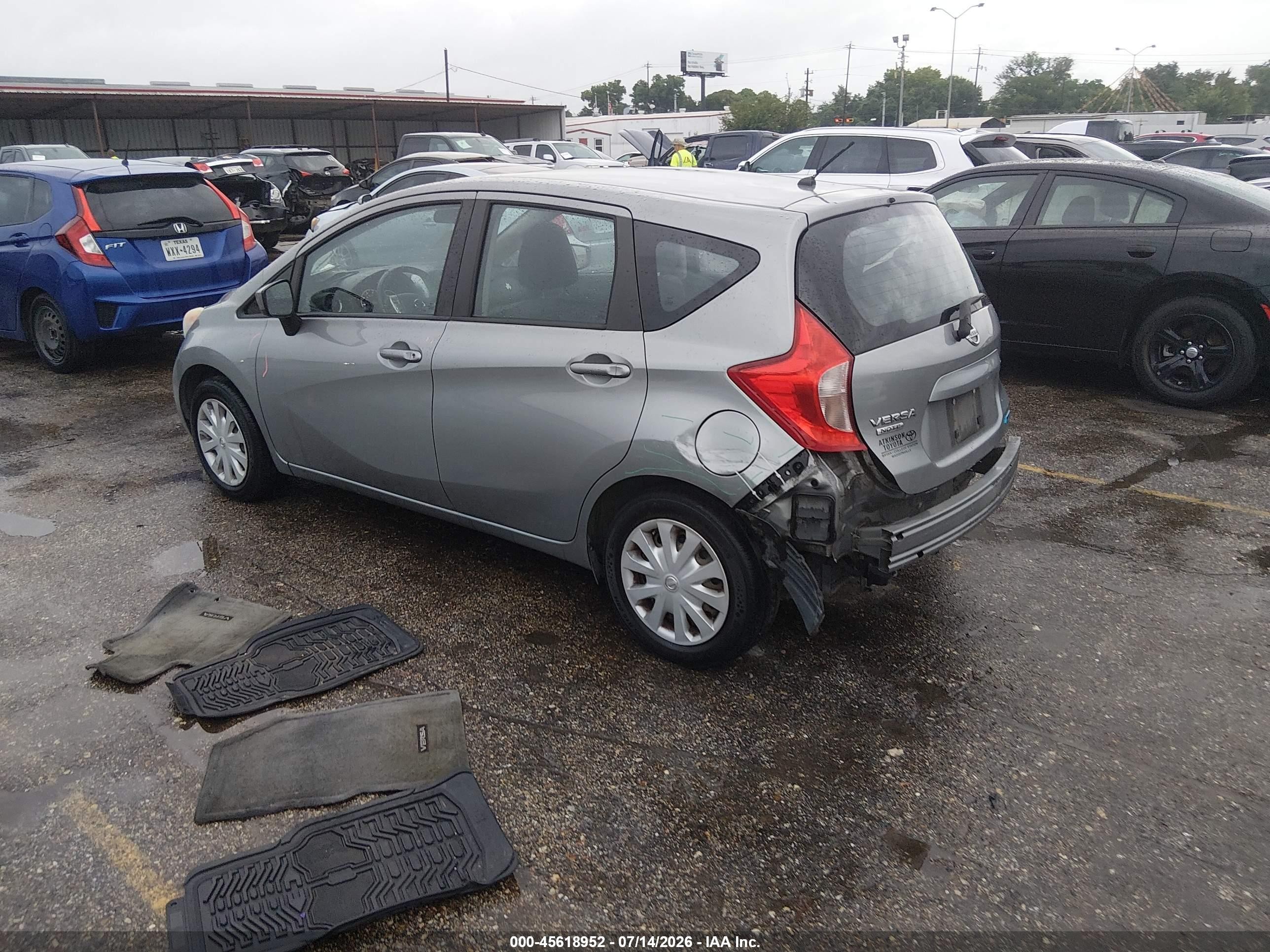 2015 Nissan Versa Note S (sr)/s Plus/sl/sr/sv Gray vin: 3N1CE2CP6FL420797