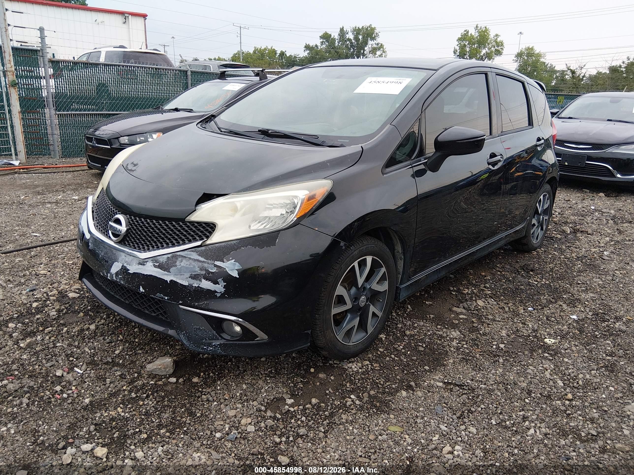 2015 Nissan Versa Note S/s Plus/sv/sl/sr Black vin: 3N1CE2CP6FL426793