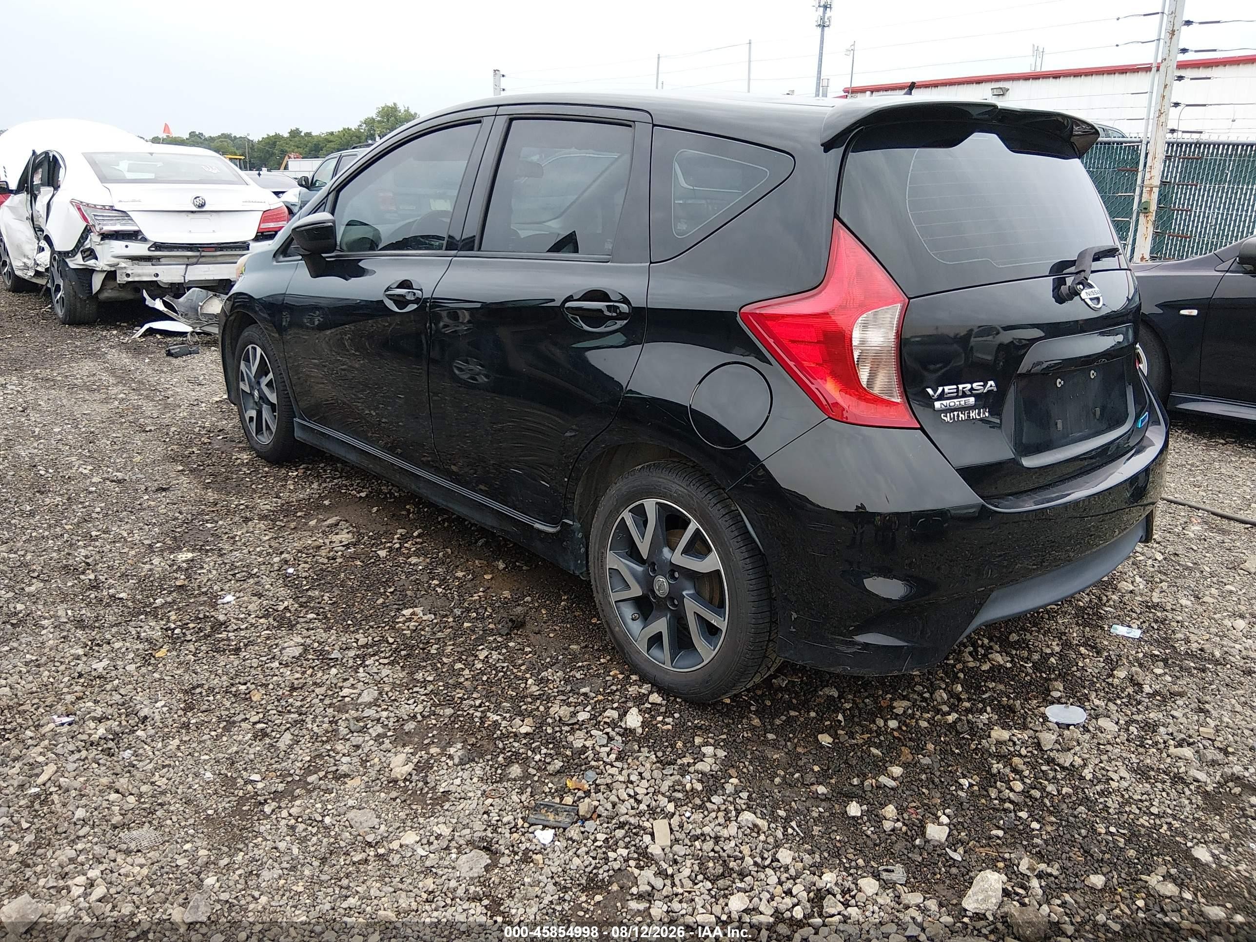 2015 Nissan Versa Note S/s Plus/sv/sl/sr Black vin: 3N1CE2CP6FL426793