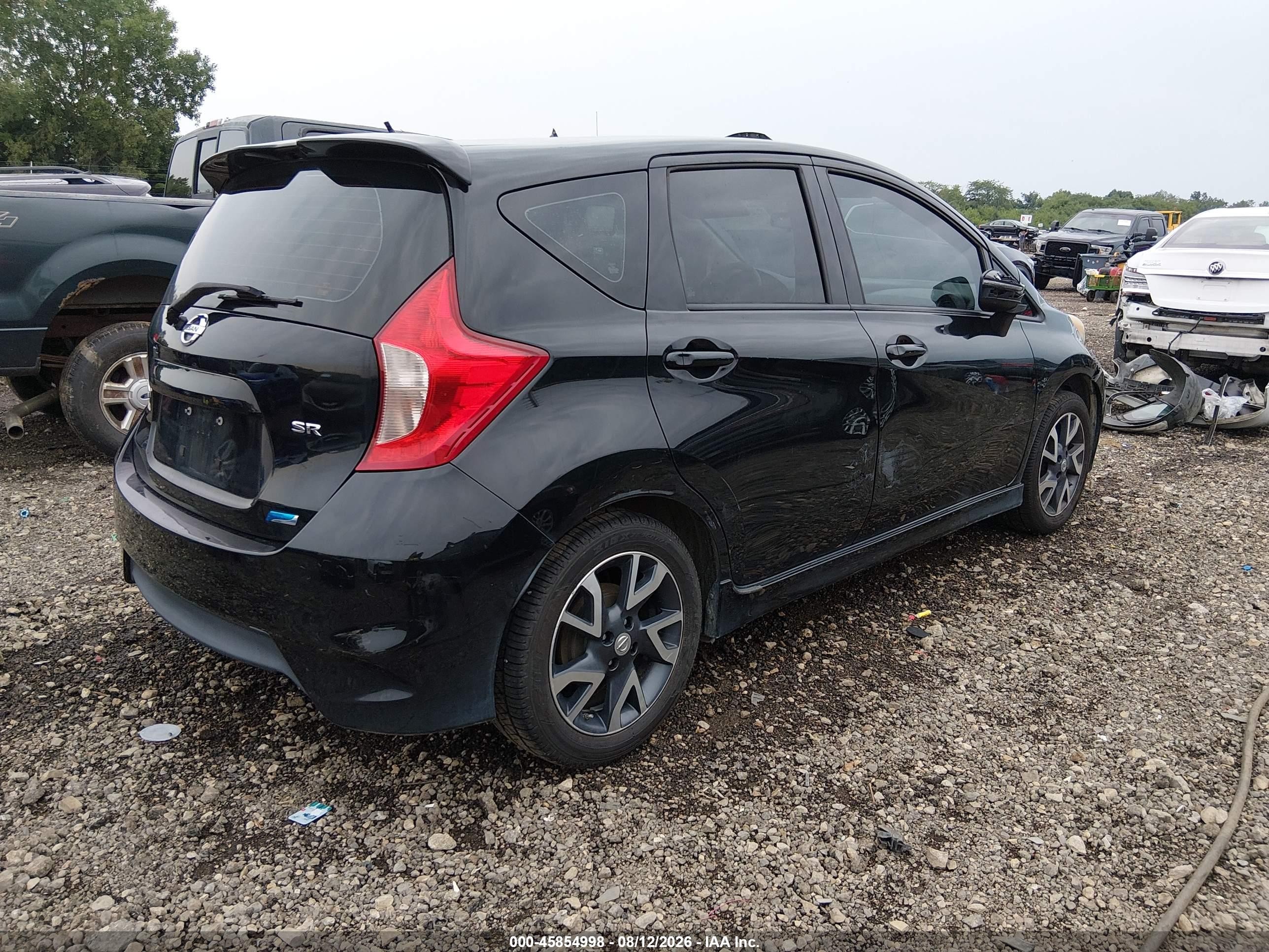 2015 Nissan Versa Note S/s Plus/sv/sl/sr Black vin: 3N1CE2CP6FL426793