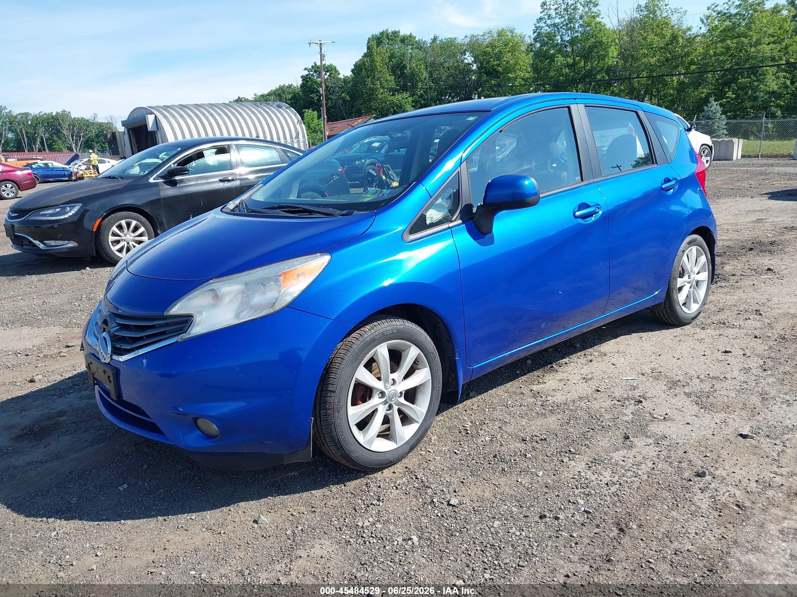 2014 Nissan Versa Note S (sr)/s Plus/sv Синий vin: 3N1CE2CP7EL395293