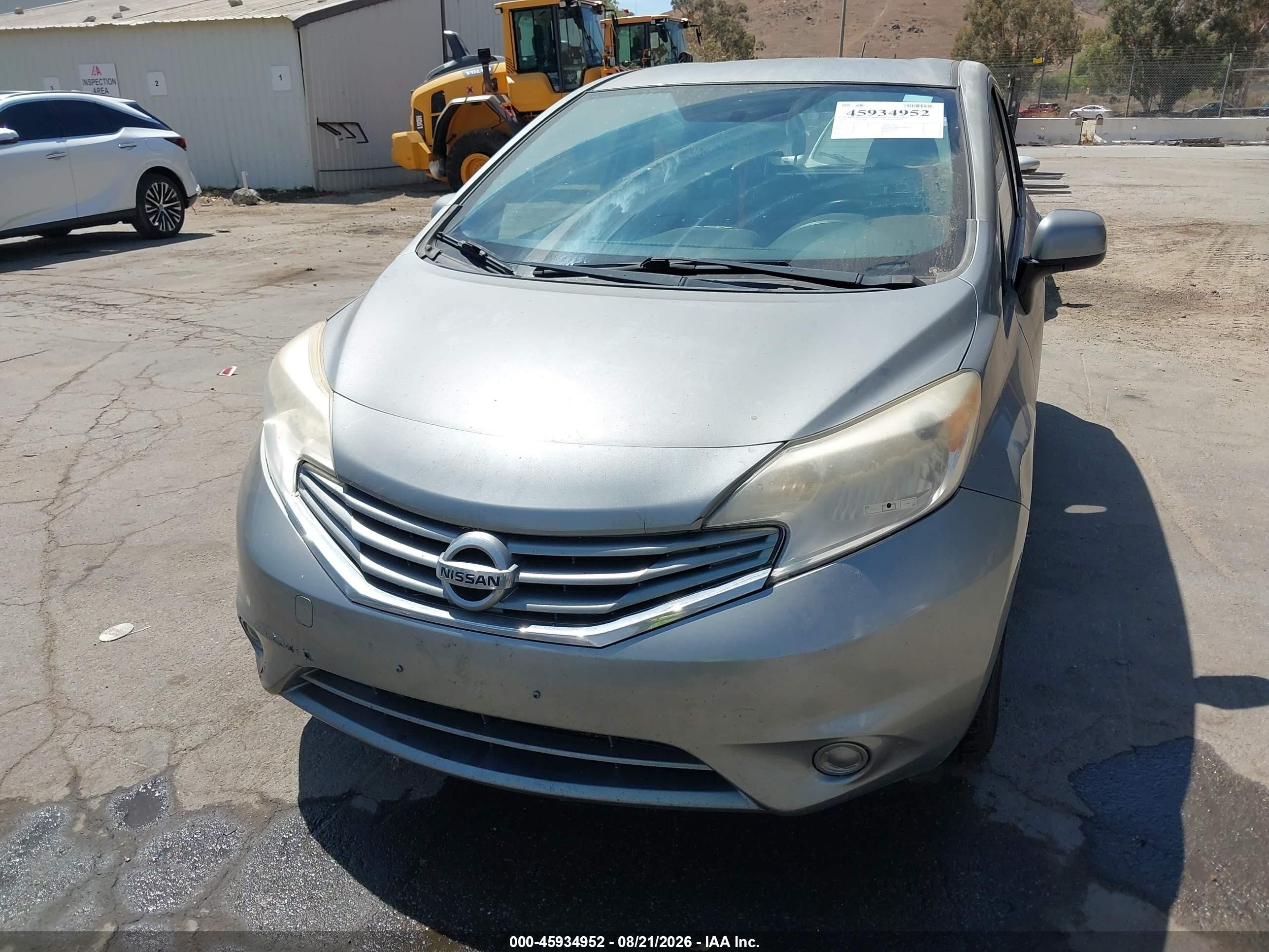 2014 Nissan Versa Note S/s Plus/sv/sl Silver vin: 3N1CE2CP7EL428695