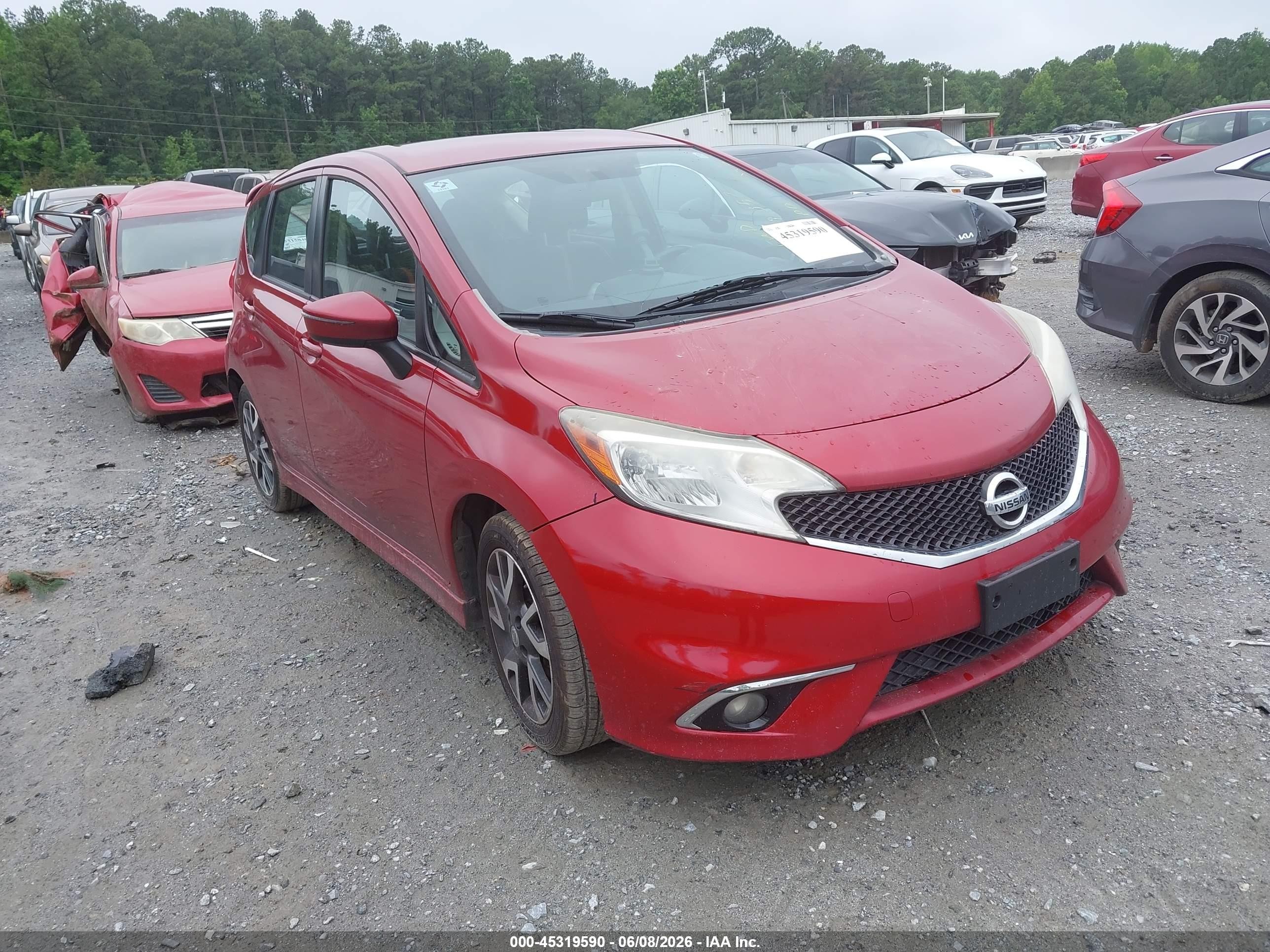 2015 Nissan Versa Note Sr Red vin: 3N1CE2CP7FL369357