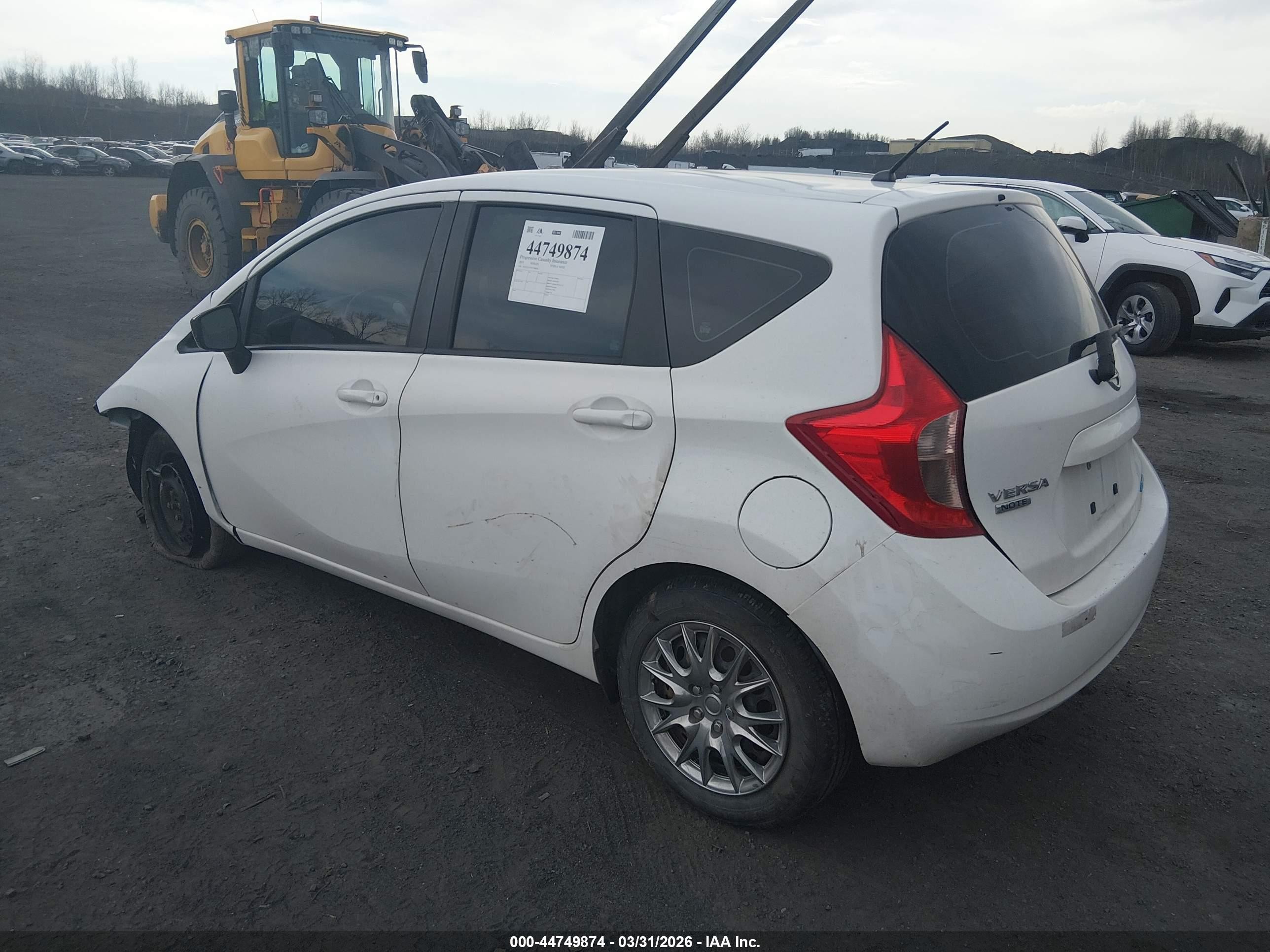 2015 Nissan Versa Note S (sr)/s Plus/sl/sr/sv White vin: 3N1CE2CP7FL396834