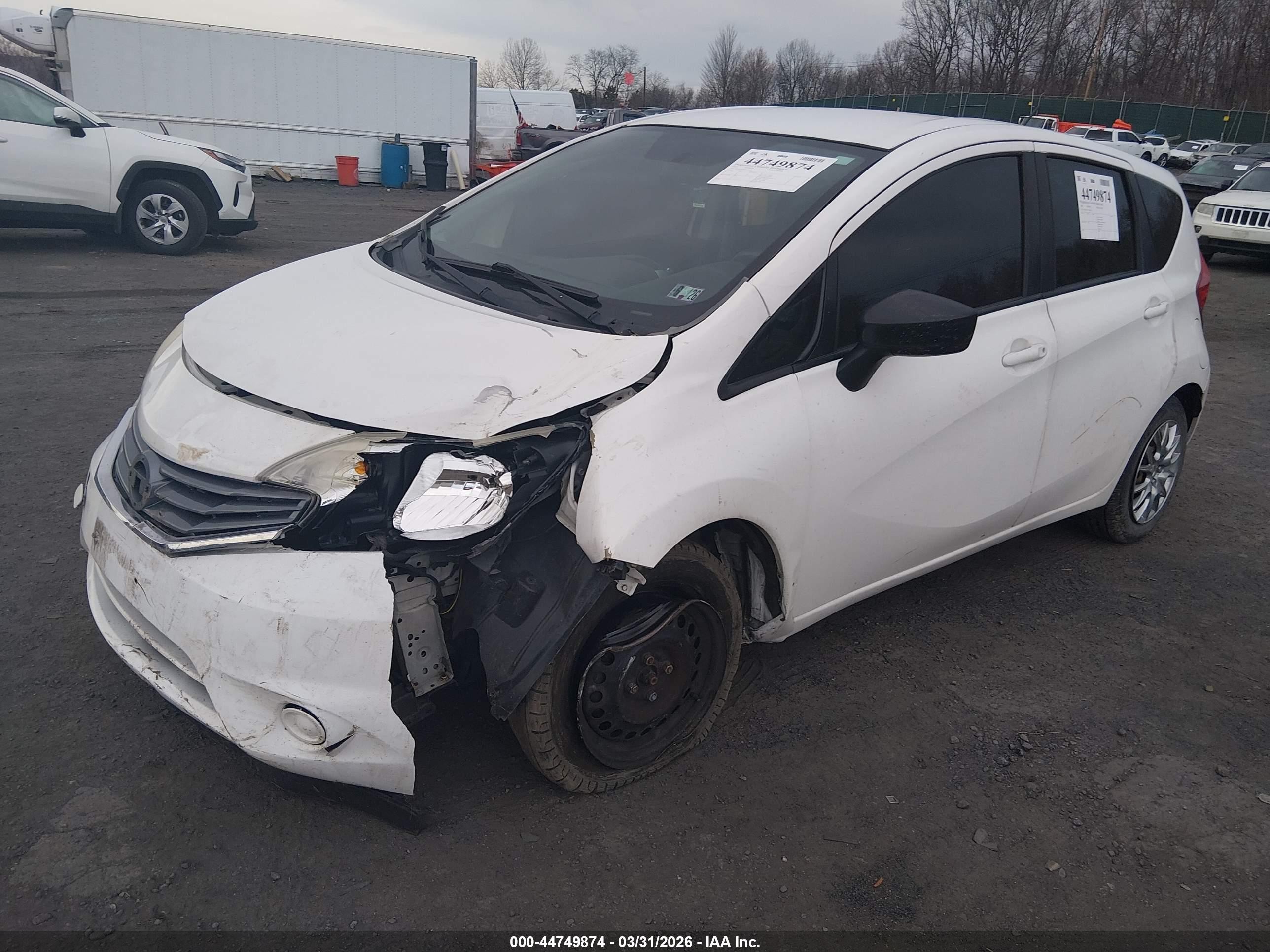 2015 Nissan Versa Note S (sr)/s Plus/sl/sr/sv White vin: 3N1CE2CP7FL396834