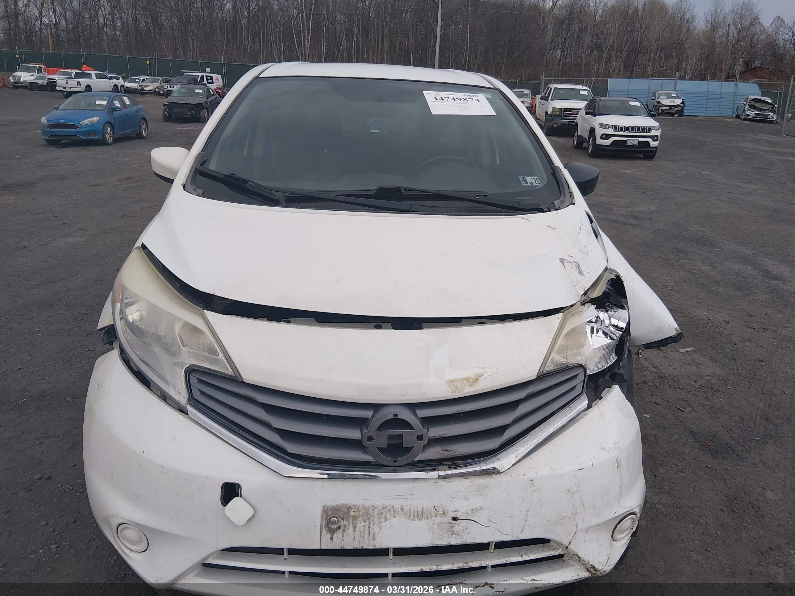 2015 Nissan Versa Note S (sr)/s Plus/sl/sr/sv White vin: 3N1CE2CP7FL396834