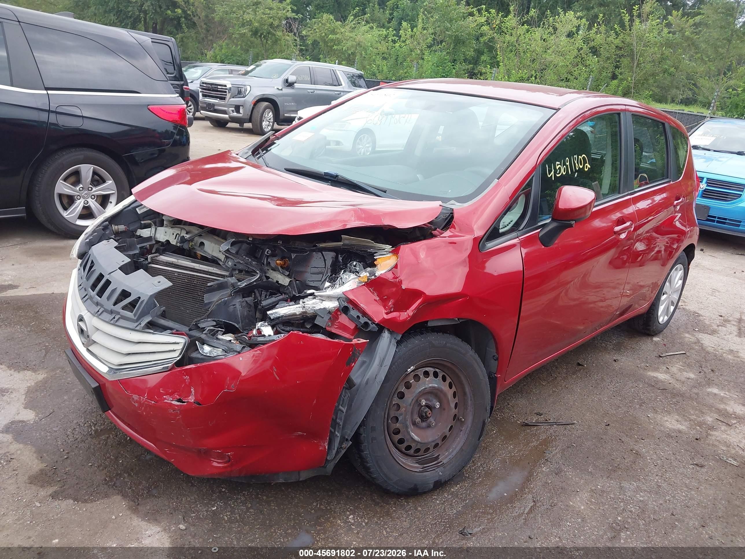 2015 Nissan Versa Note S Plus Red vin: 3N1CE2CP7FL410392