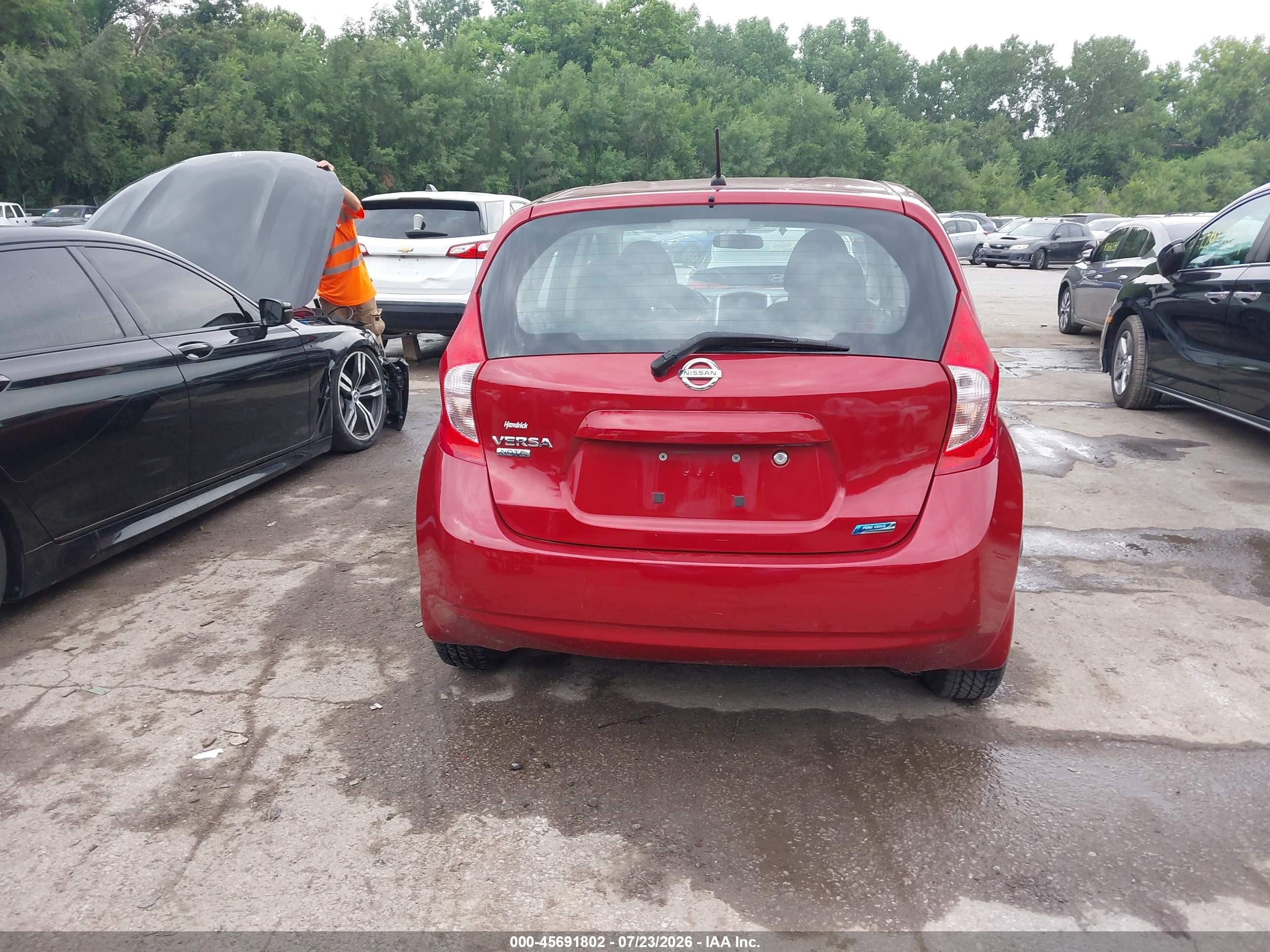 2015 Nissan Versa Note S Plus Red vin: 3N1CE2CP7FL410392