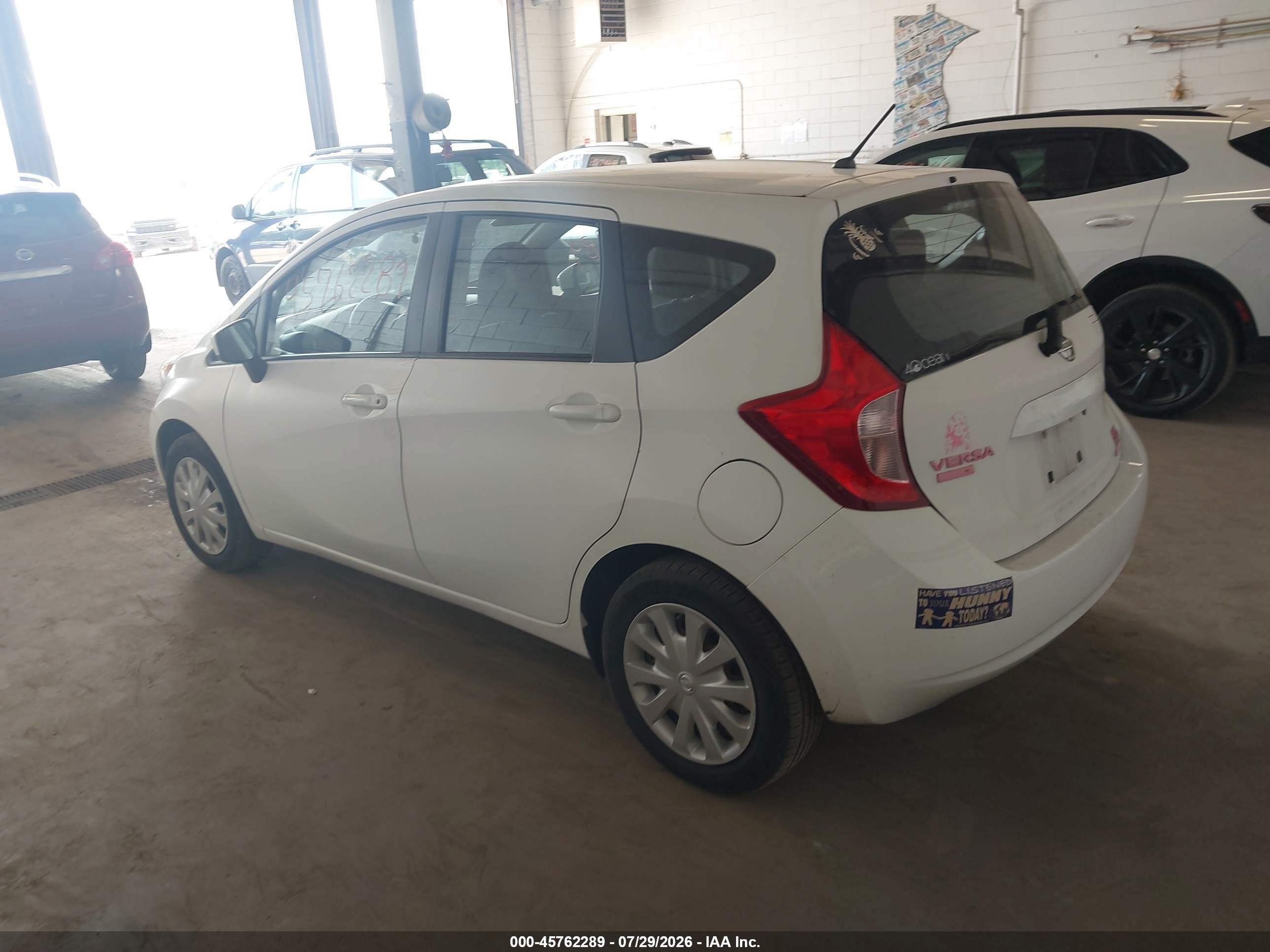 2015 Nissan Versa Note S (sr)/s Plus/sl/sr/sv Белый vin: 3N1CE2CP7FL432702