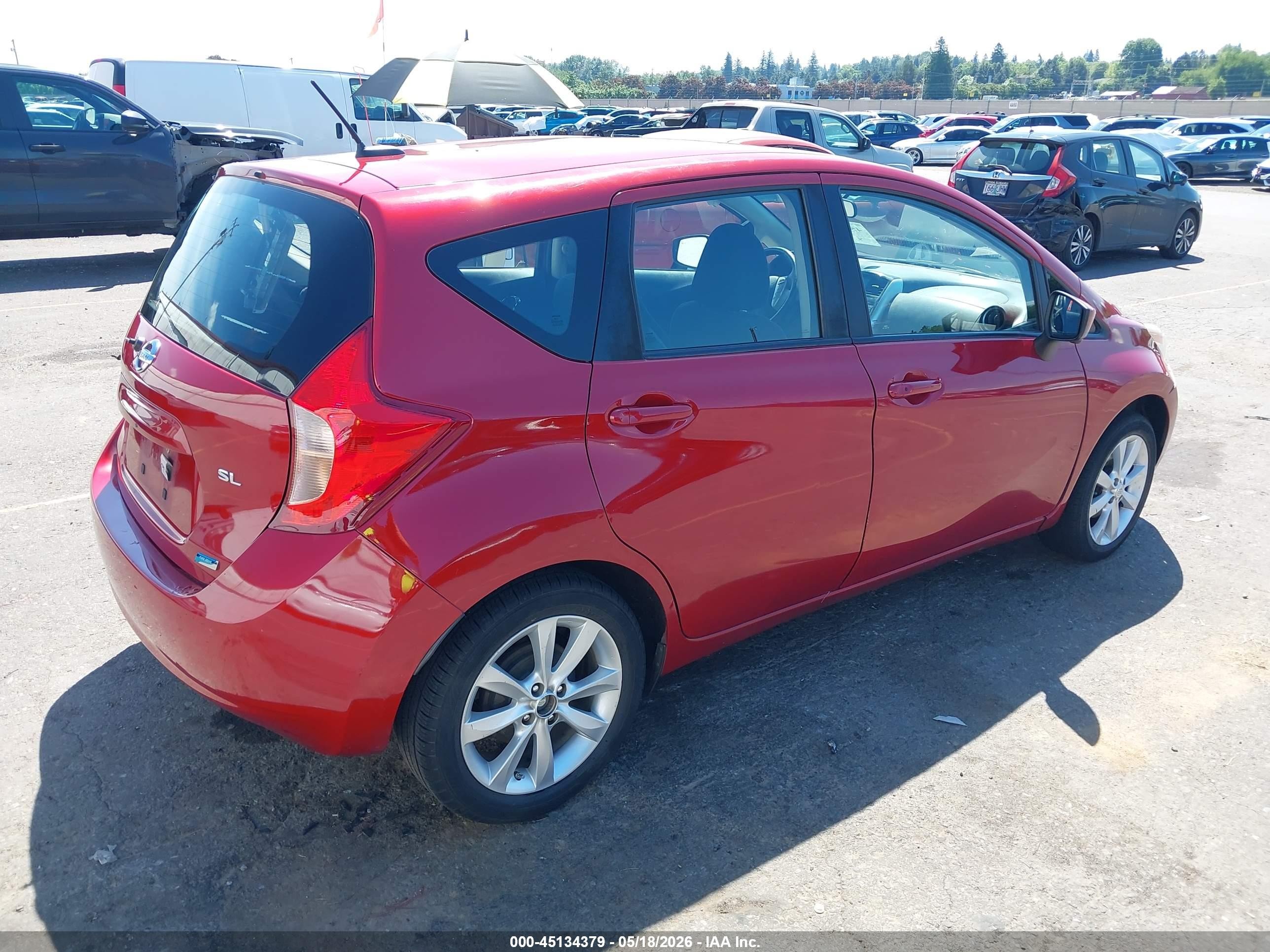 2015 Nissan Versa Note S (sr)/s Plus/sl/sr/sv Red vin: 3N1CE2CP7FL443974