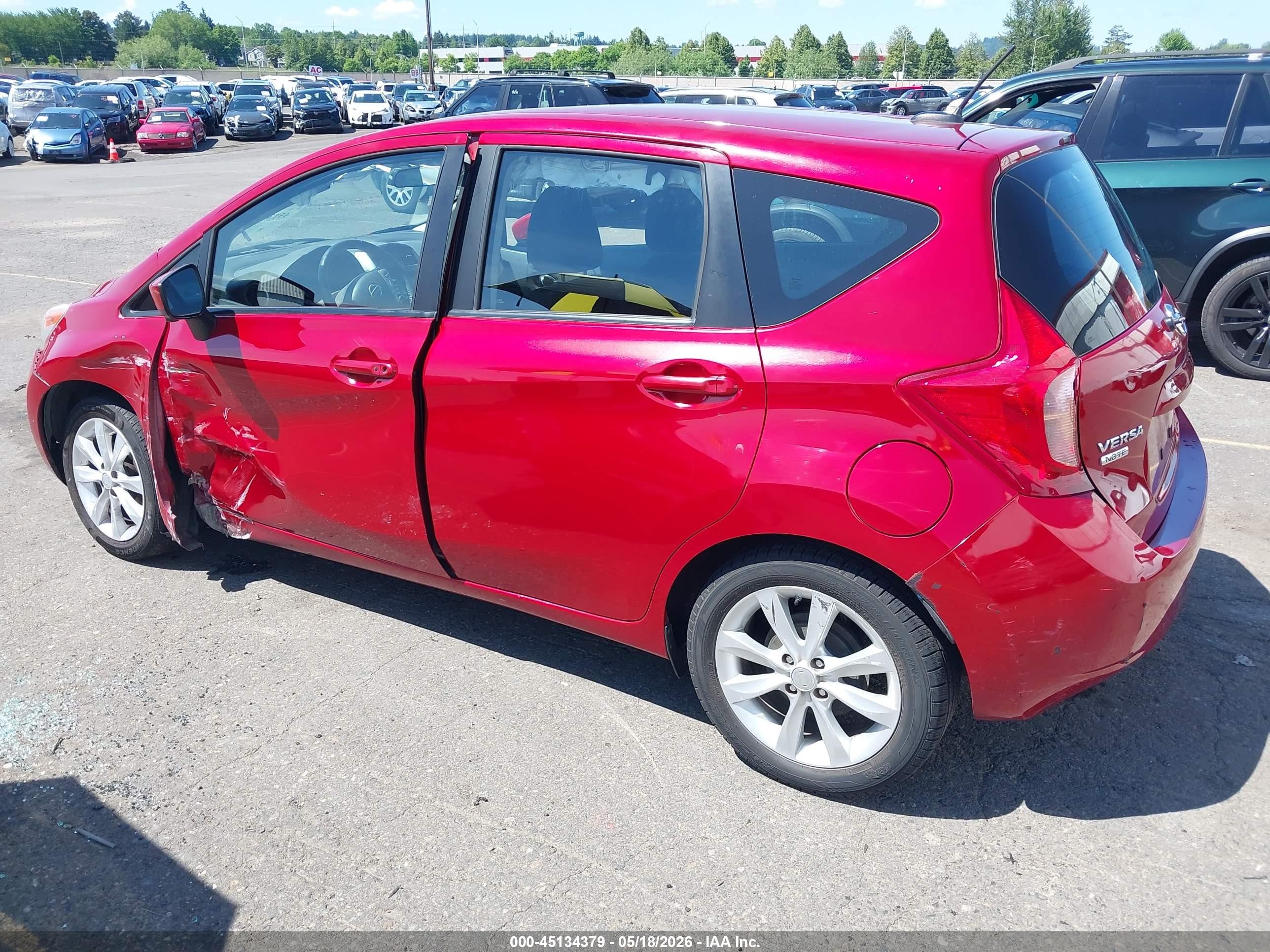 2015 Nissan Versa Note S (sr)/s Plus/sl/sr/sv Red vin: 3N1CE2CP7FL443974