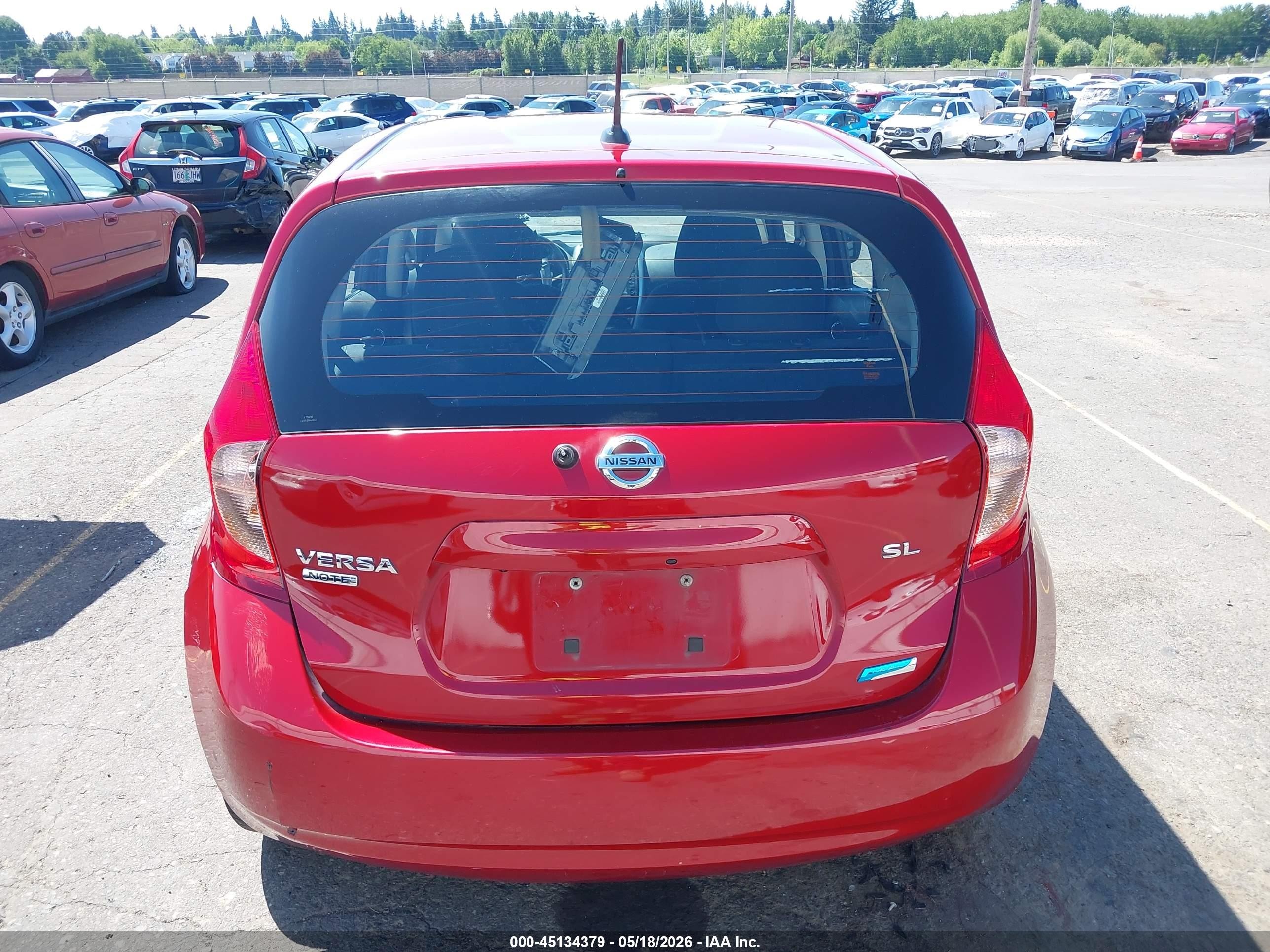 2015 Nissan Versa Note S (sr)/s Plus/sl/sr/sv Red vin: 3N1CE2CP7FL443974