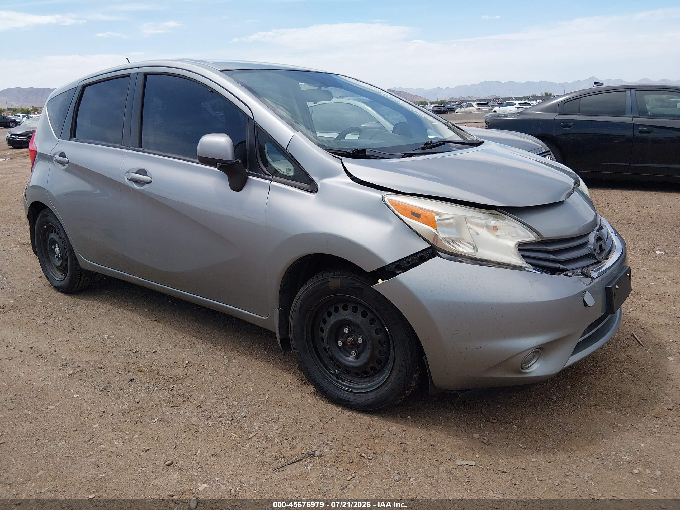 2014 Nissan Versa Note S (sr)/s Plus/sv Gray vin: 3N1CE2CP8EL400856