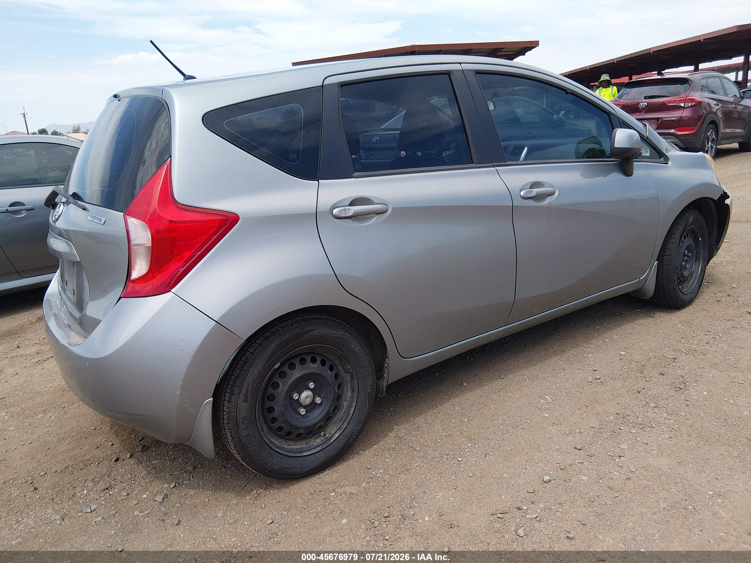 2014 Nissan Versa Note S (sr)/s Plus/sv Gray vin: 3N1CE2CP8EL400856