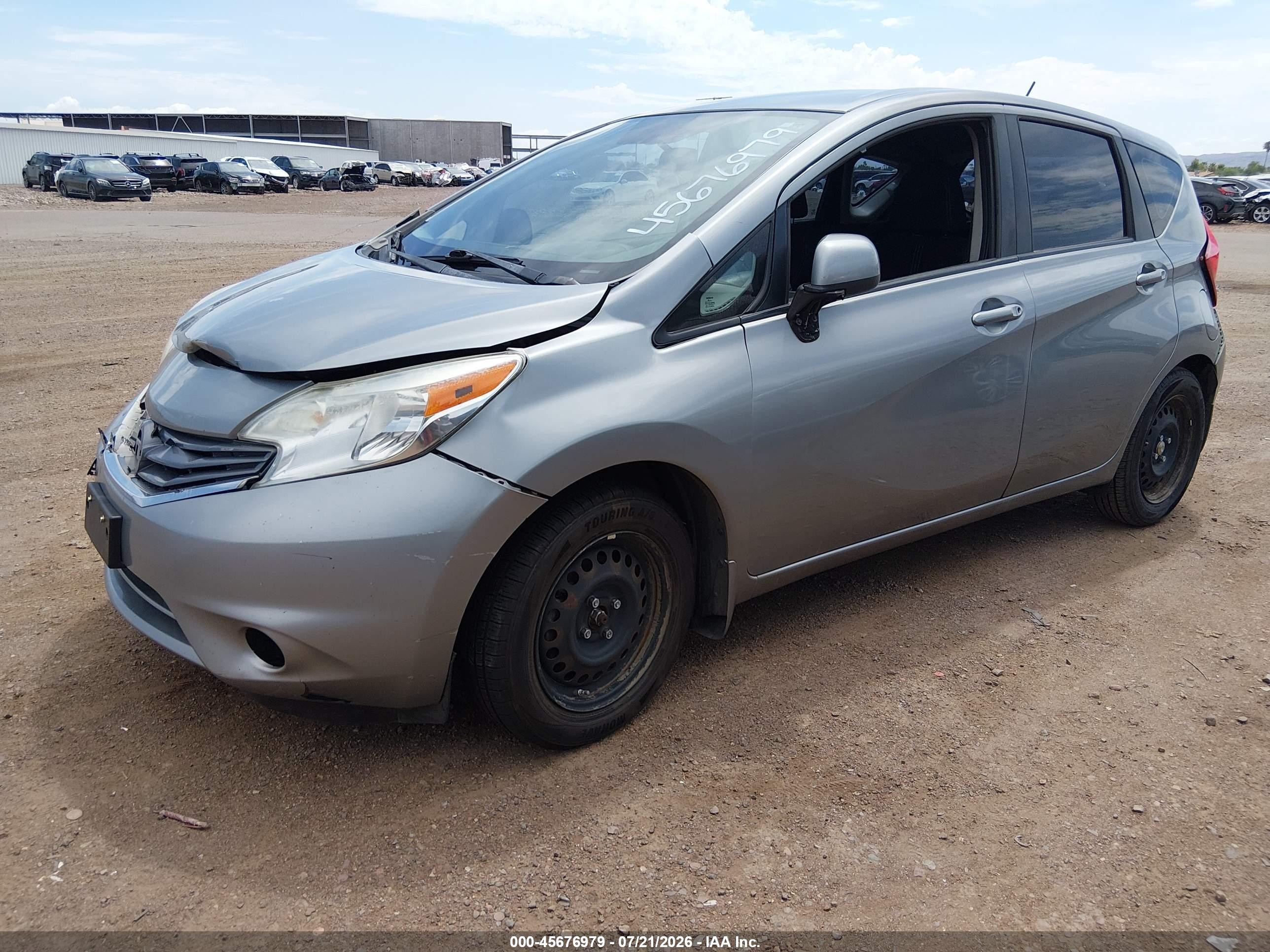2014 Nissan Versa Note S (sr)/s Plus/sv Gray vin: 3N1CE2CP8EL400856