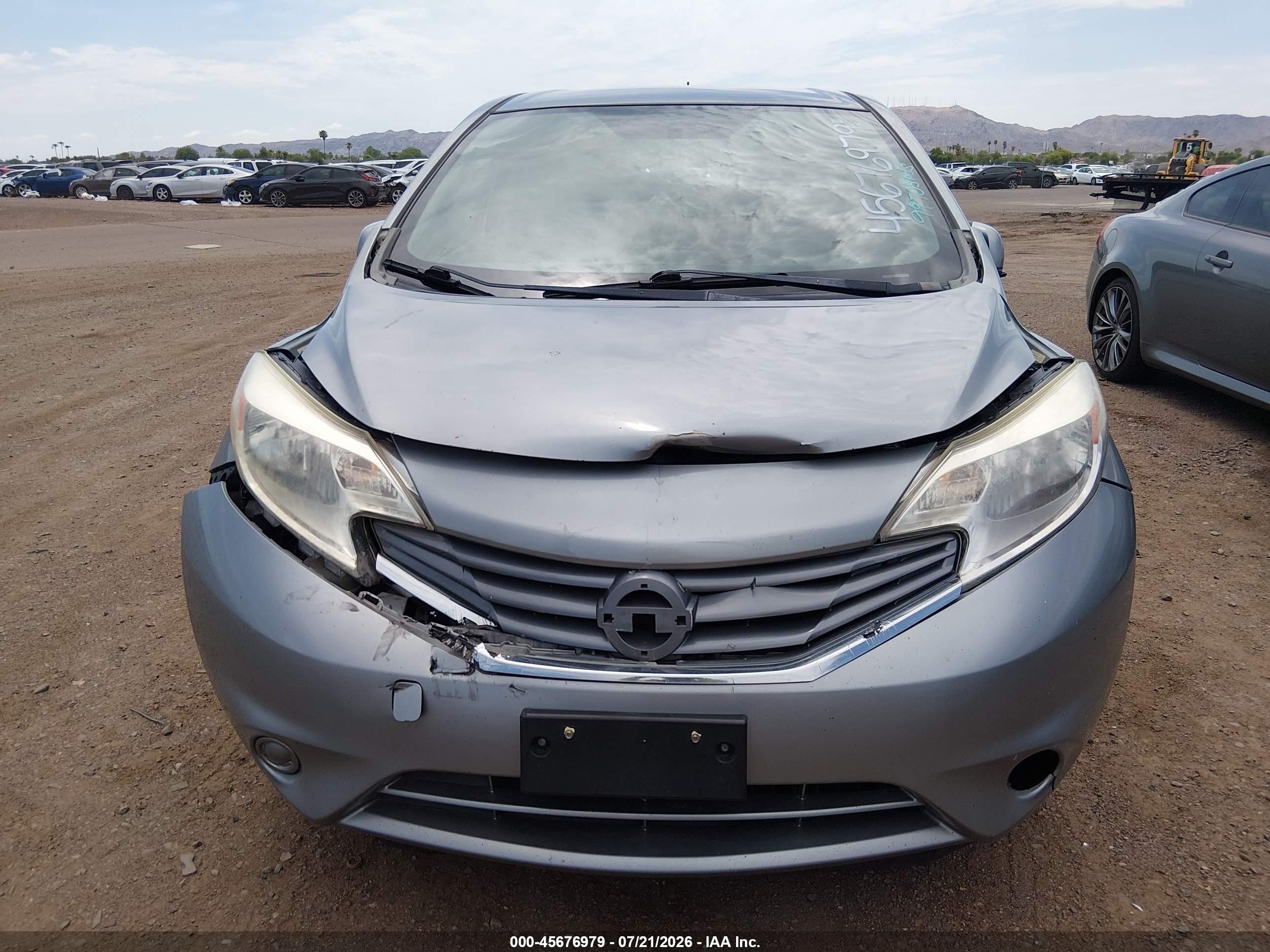 2014 Nissan Versa Note S (sr)/s Plus/sv Gray vin: 3N1CE2CP8EL400856