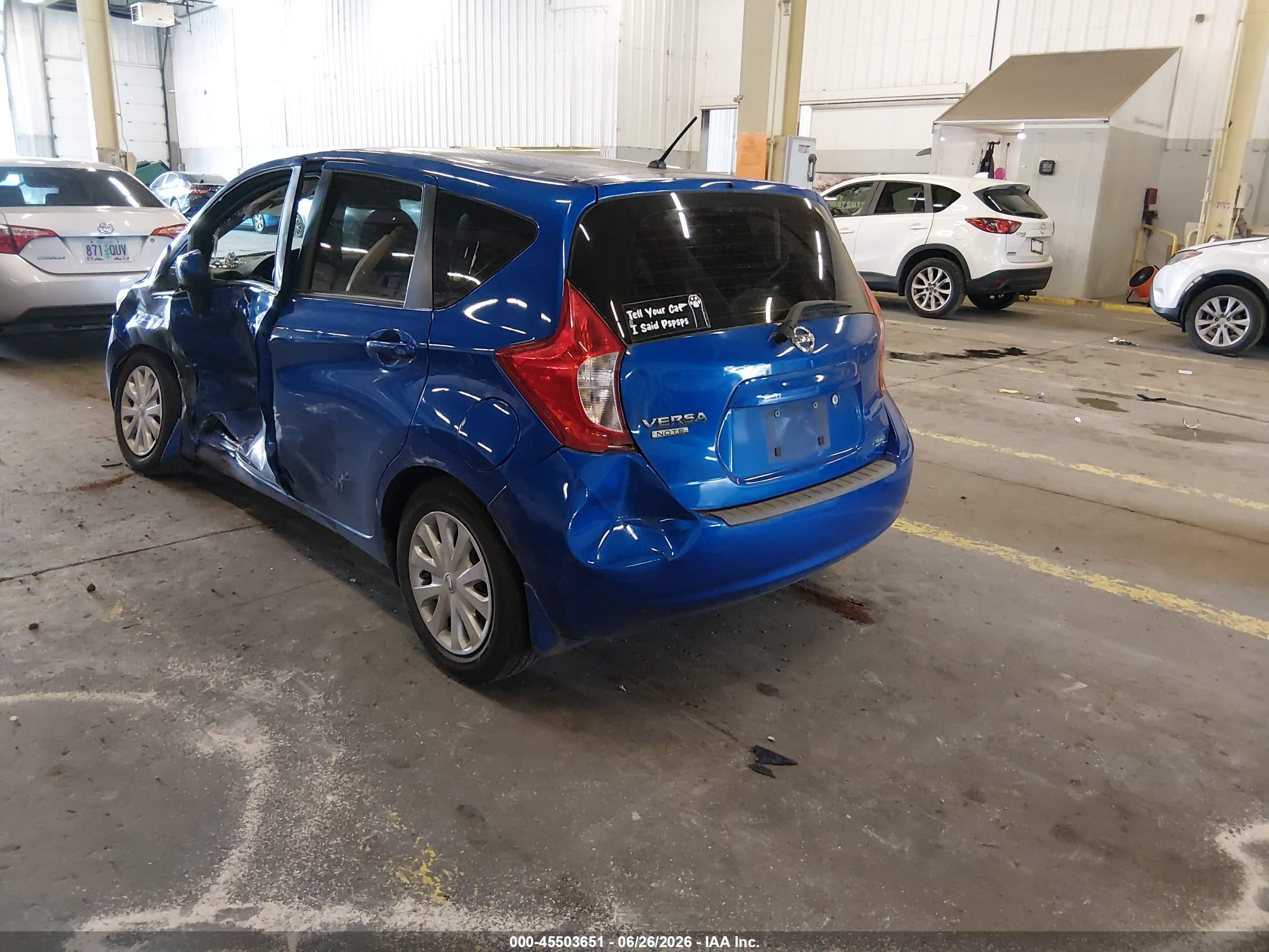 2014 Nissan Versa Note S Plus Blue vin: 3N1CE2CP8EL409766