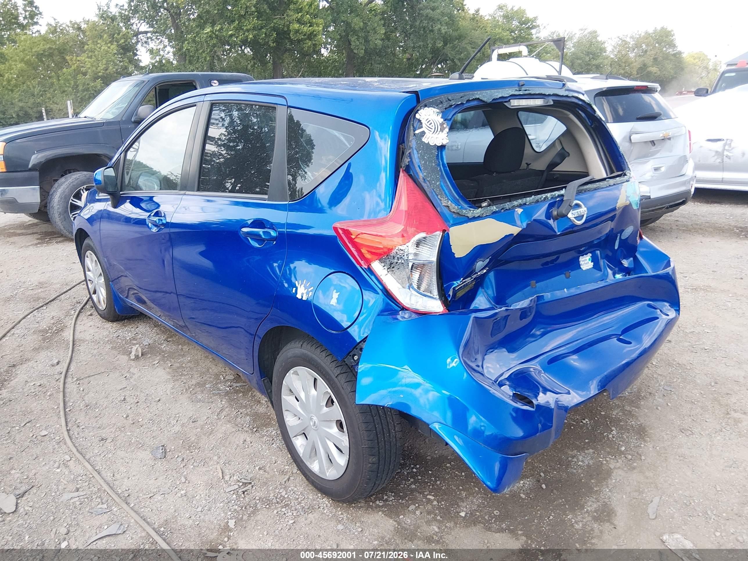 2014 Nissan Versa Note S Plus Синий vin: 3N1CE2CP8EL437096