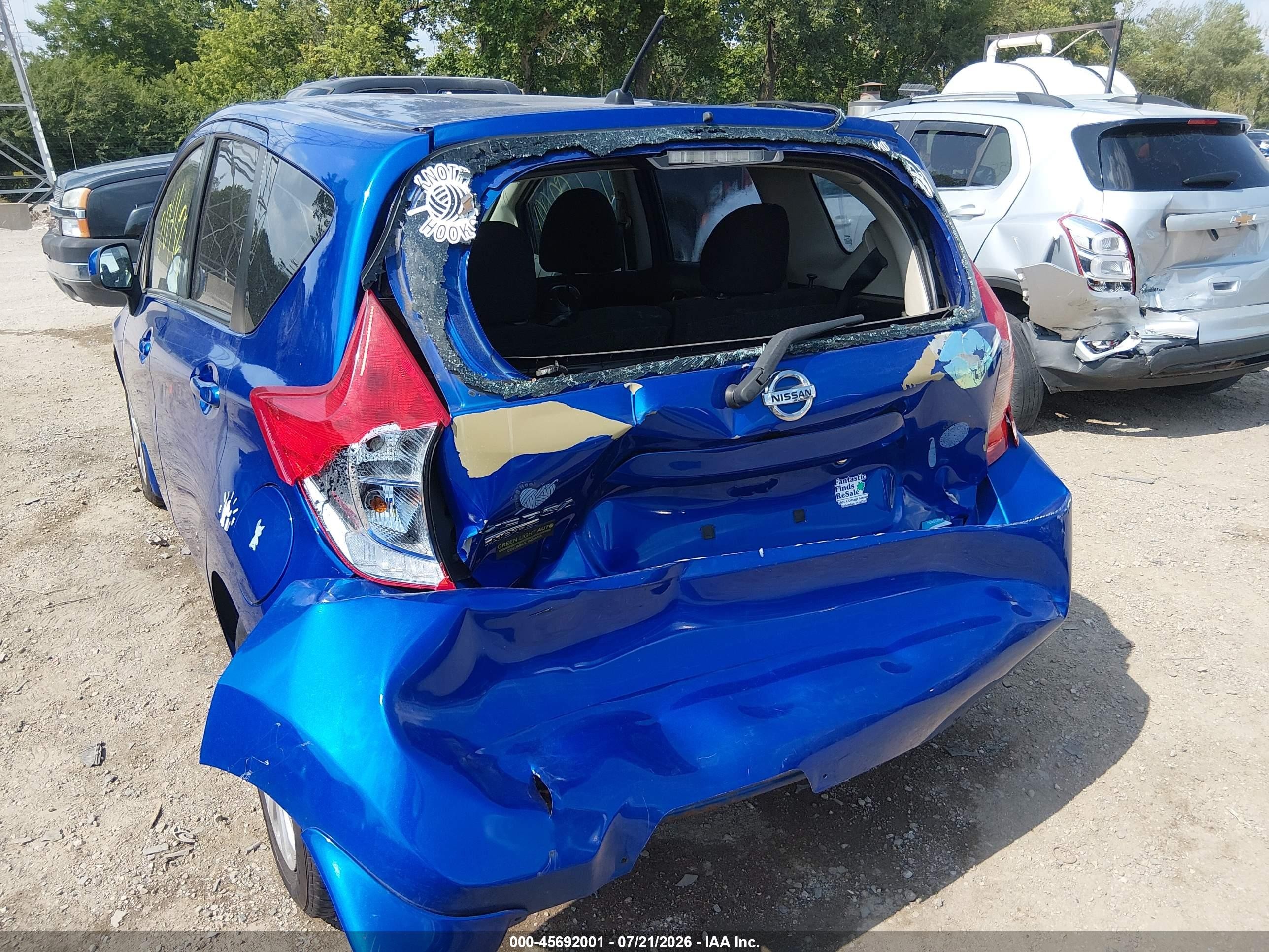2014 Nissan Versa Note S Plus Синий vin: 3N1CE2CP8EL437096