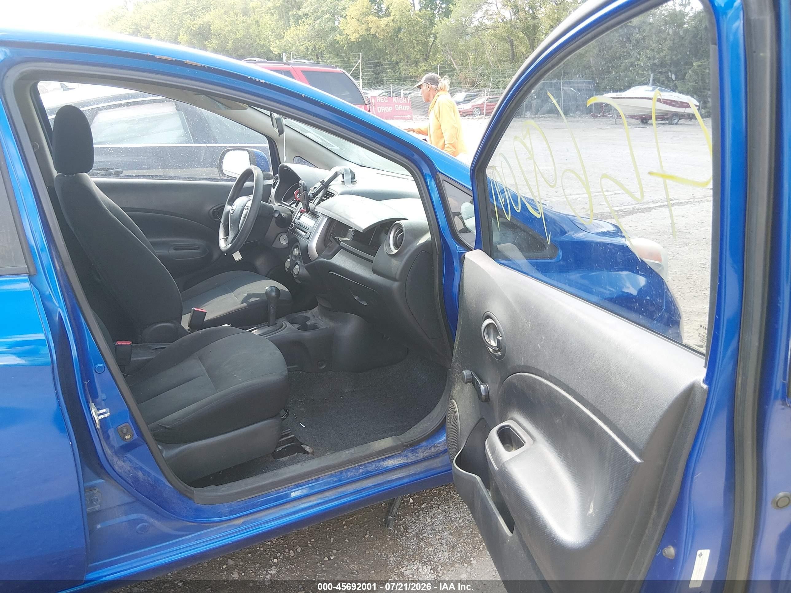 2014 Nissan Versa Note S Plus Синий vin: 3N1CE2CP8EL437096