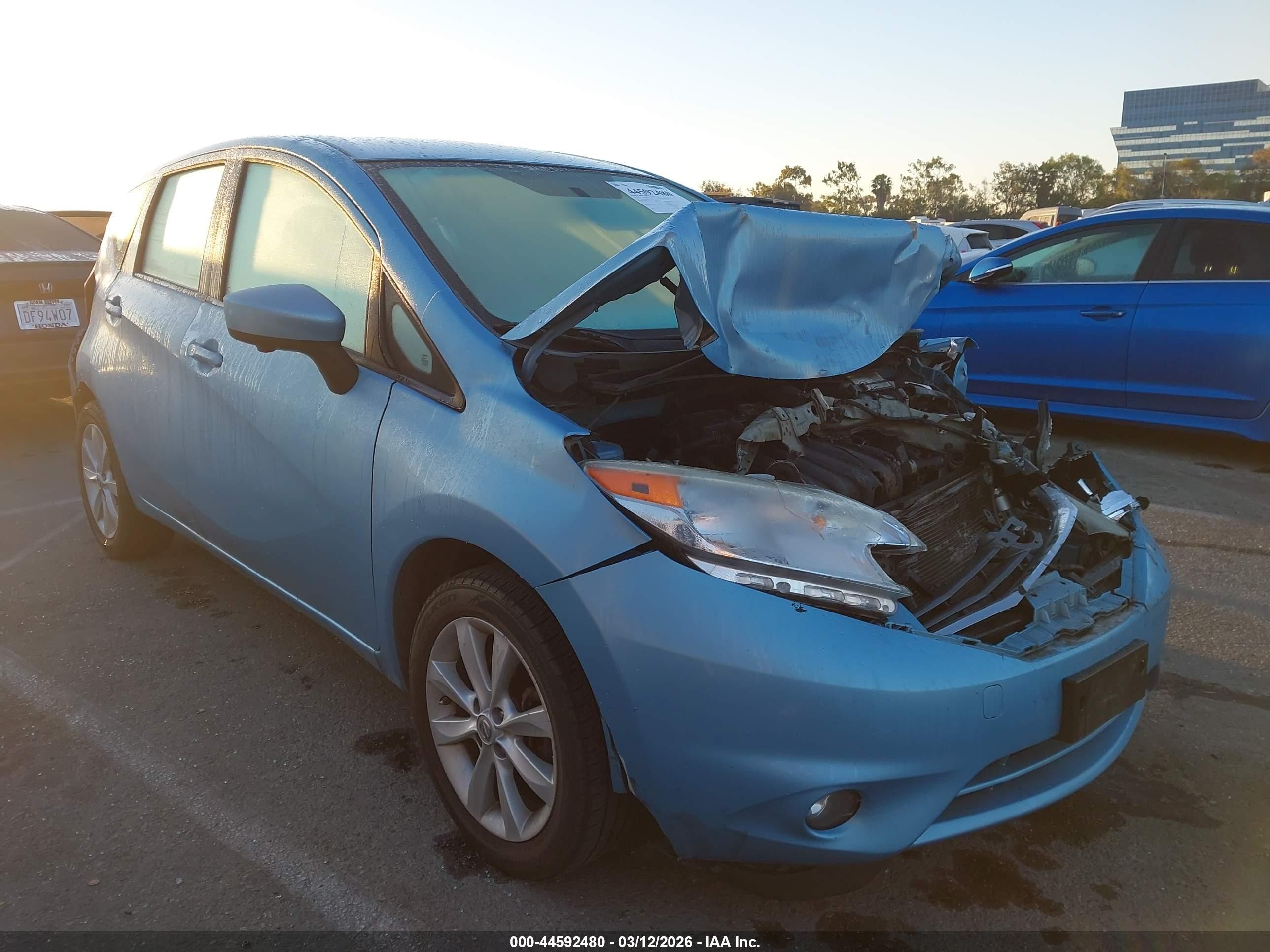 2015 Nissan Versa Note Sl Blue vin: 3N1CE2CP8FL371568