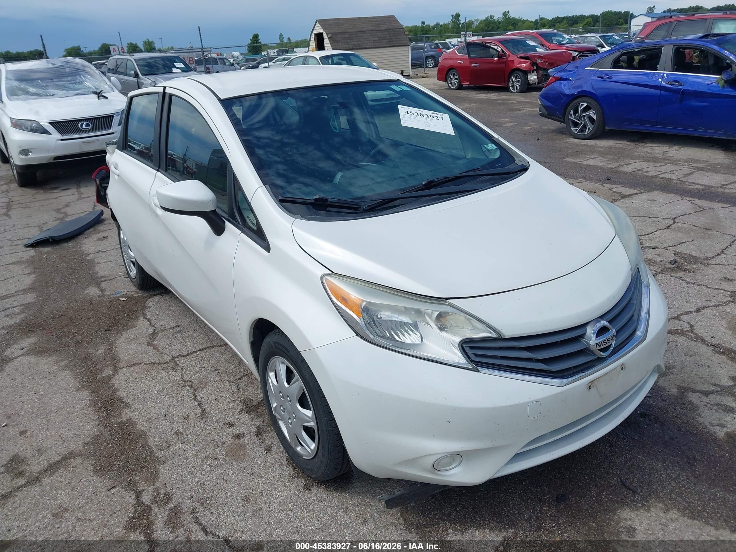 2015 Nissan Versa Note S (sr)/s Plus/sl/sr/sv White vin: 3N1CE2CP8FL378326