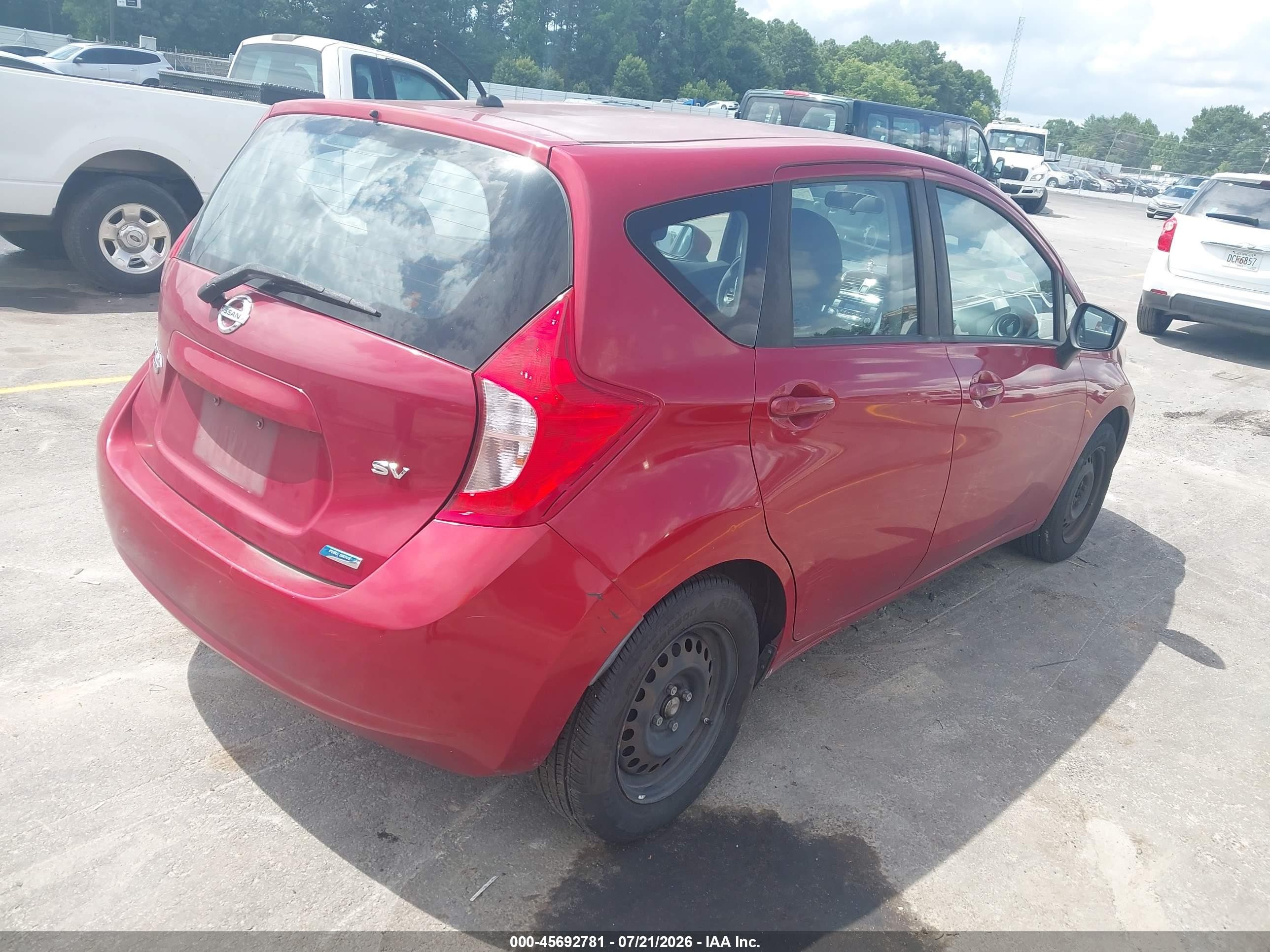 2015 Nissan Versa Note S (sr)/s Plus/sl/sr/sv Burgundy vin: 3N1CE2CP8FL411132