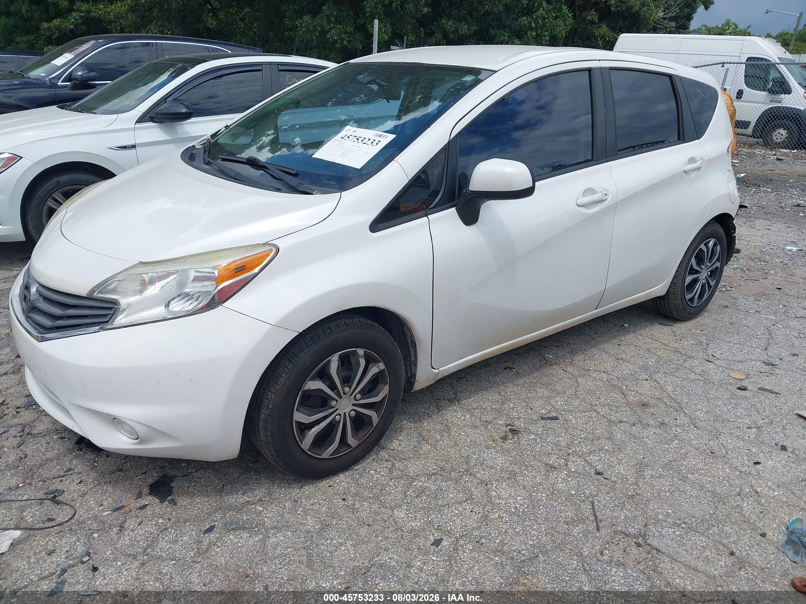2014 Nissan Versa Note S/s Plus/sv/sl White vin: 3N1CE2CP9EL364773