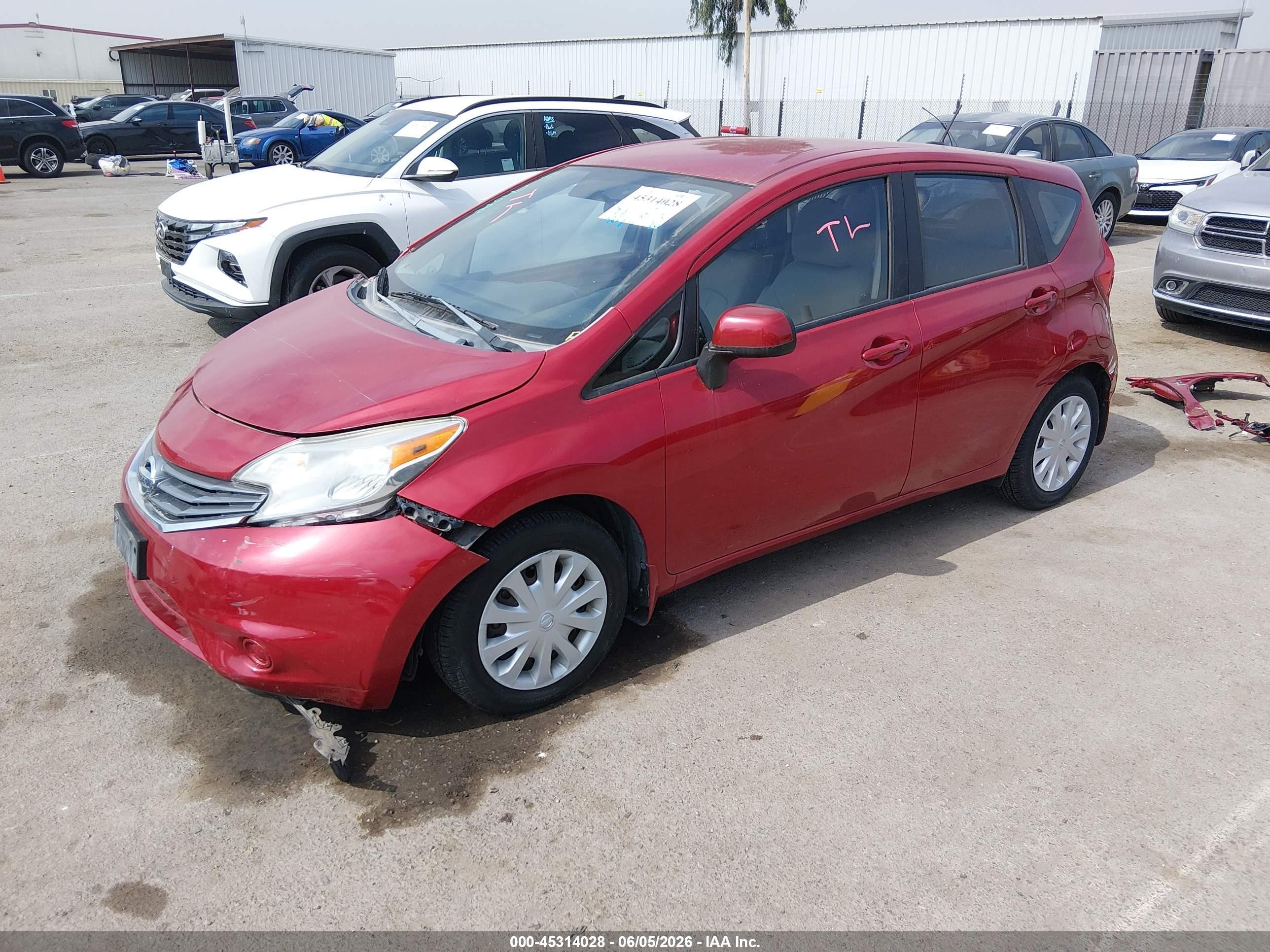 2014 Nissan Versa Note Sv Красный vin: 3N1CE2CP9EL366023