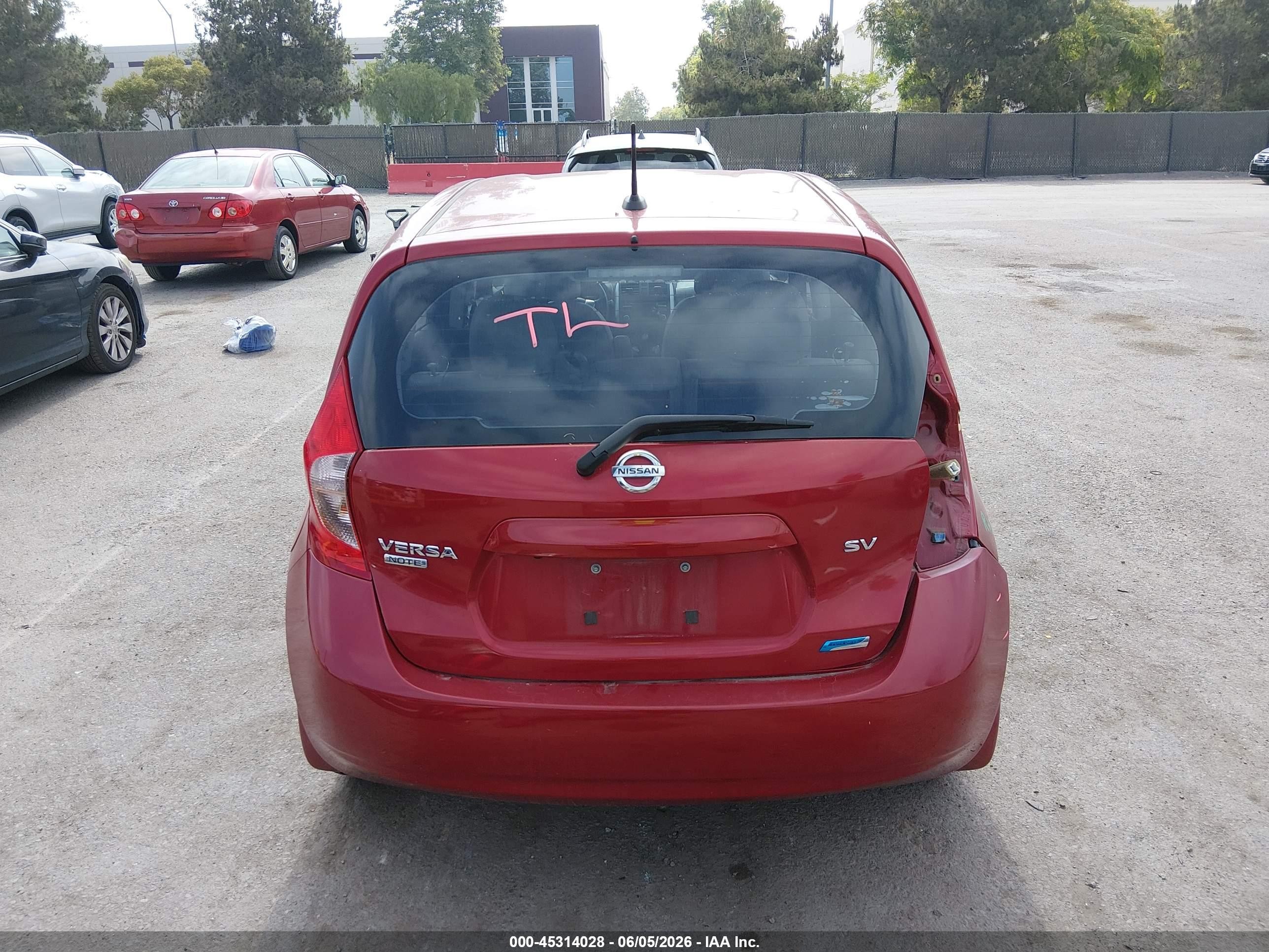2014 Nissan Versa Note Sv Красный vin: 3N1CE2CP9EL366023