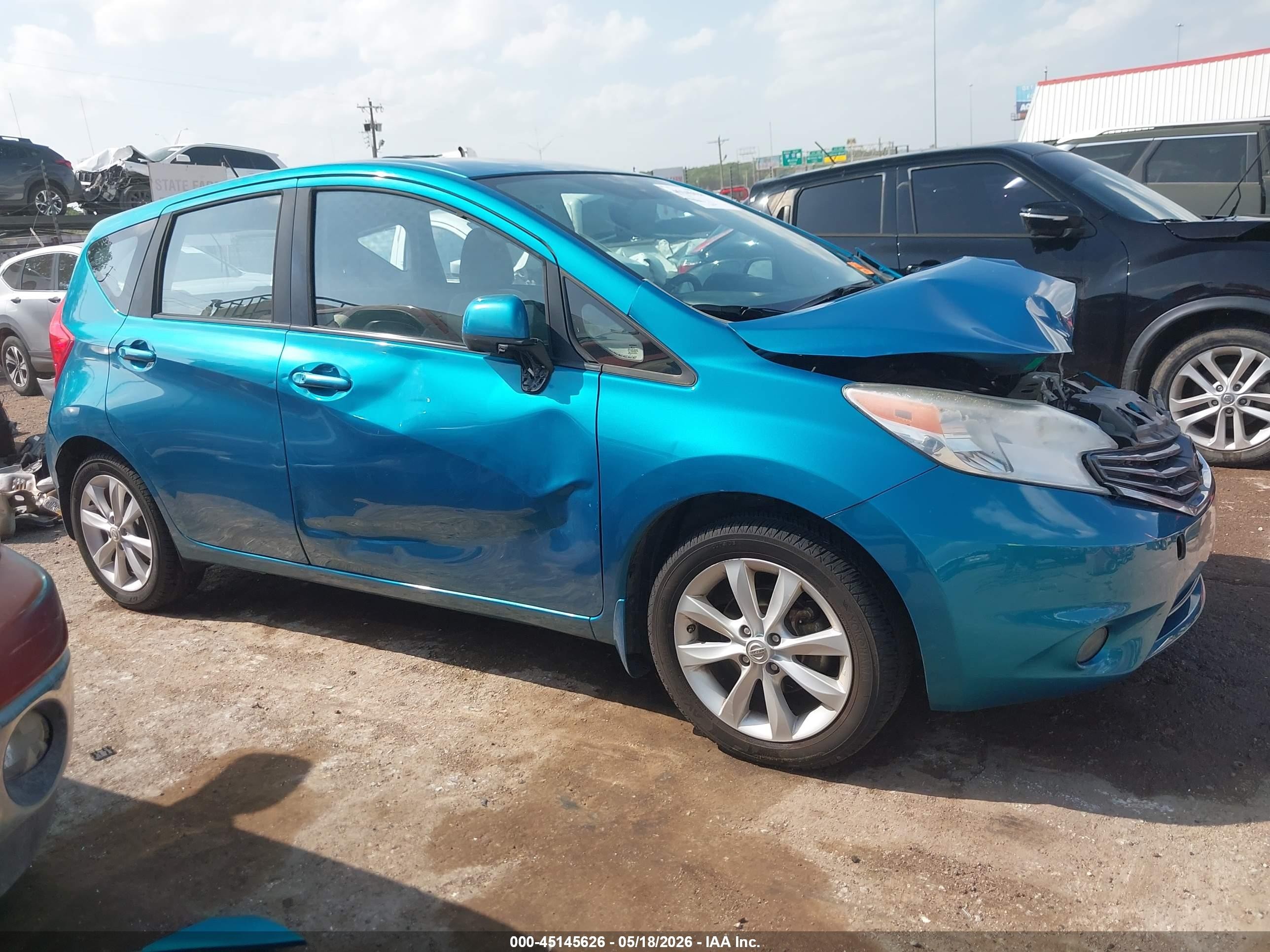2014 Nissan Versa Note Sv Blue vin: 3N1CE2CP9EL383663
