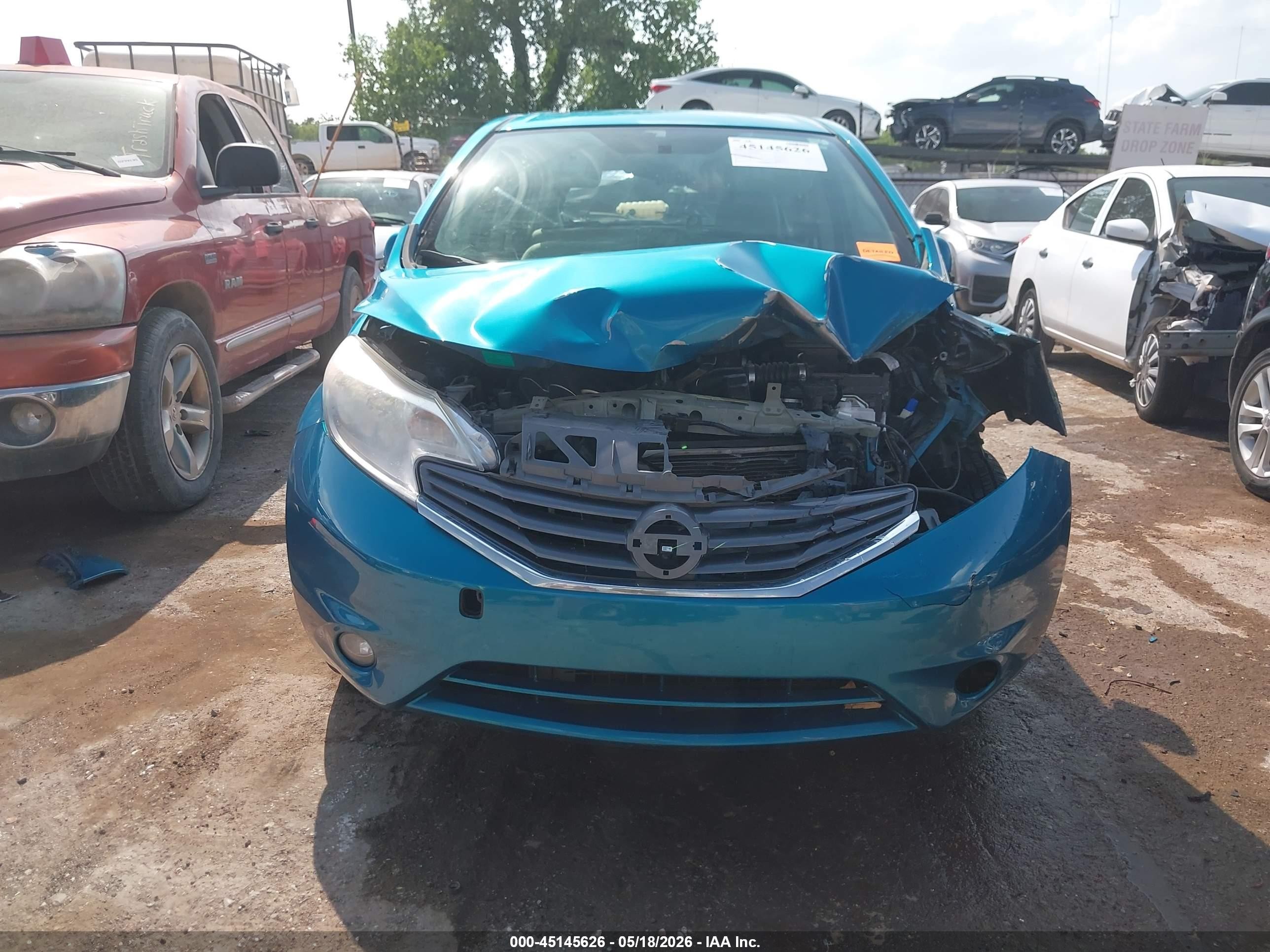 2014 Nissan Versa Note Sv Blue vin: 3N1CE2CP9EL383663