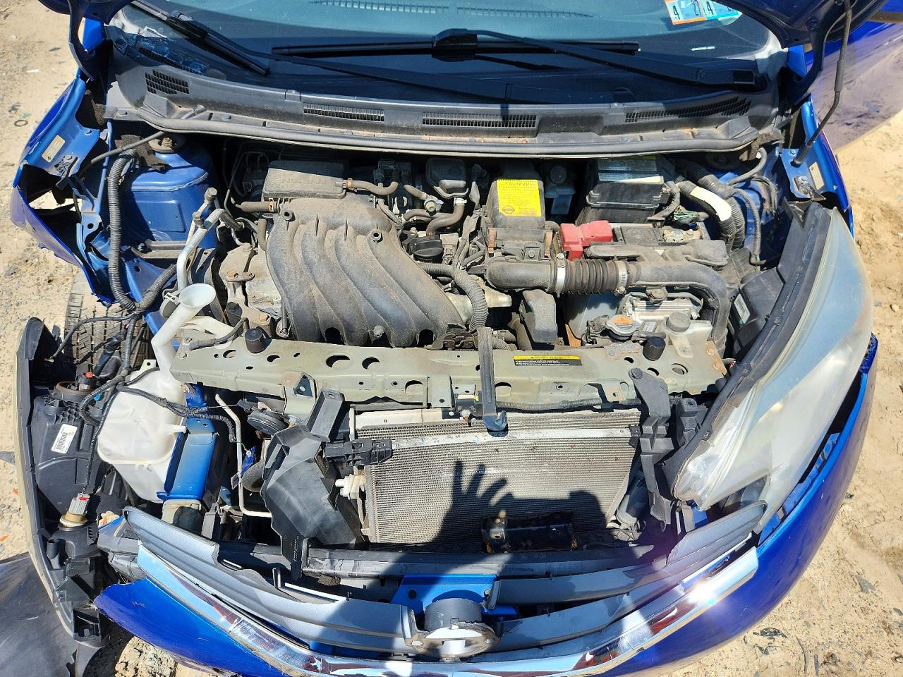 2014 Nissan Versa Note Sv Синий vin: 3N1CE2CP9EL406911