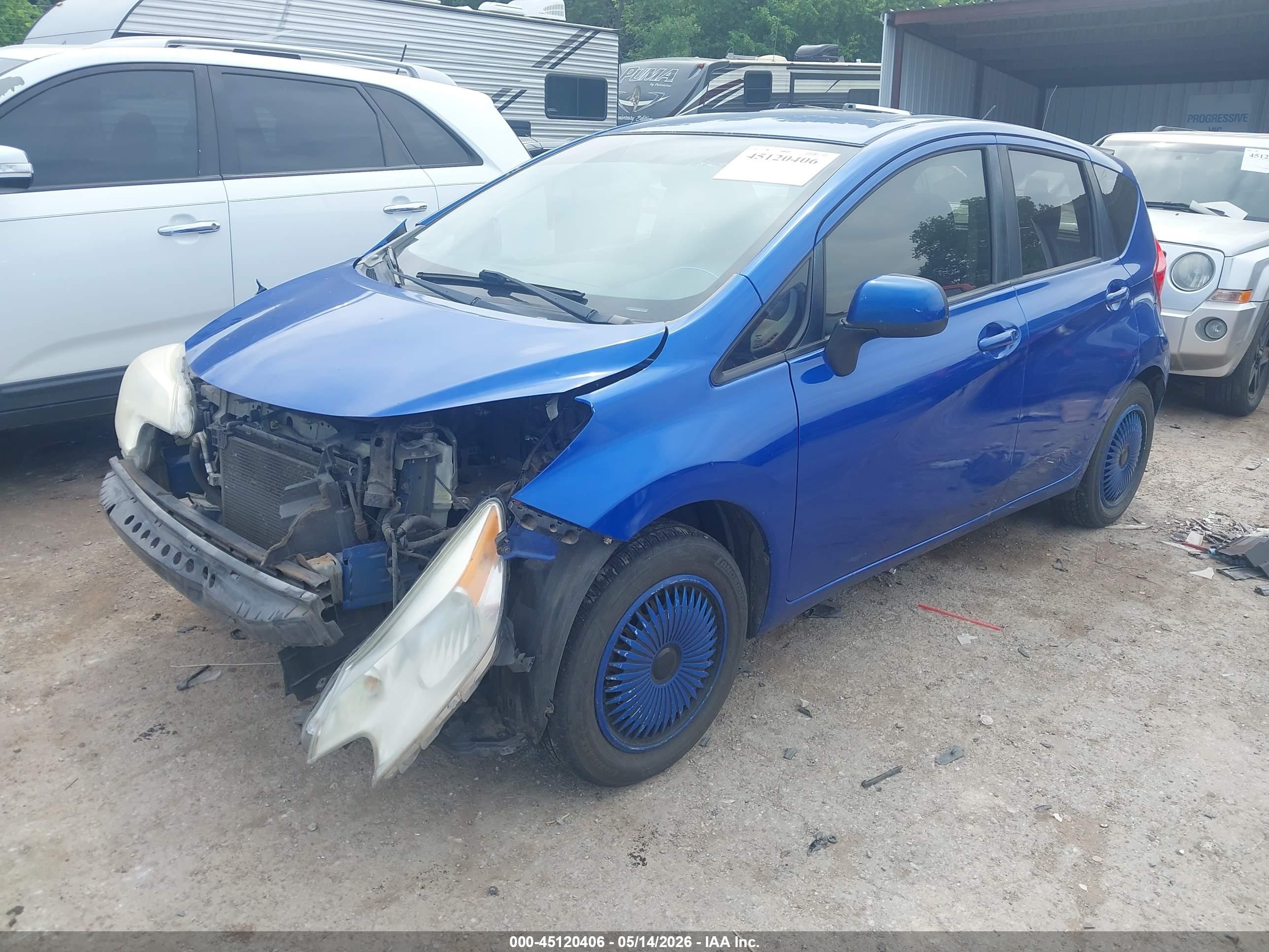2014 Nissan Versa Note S (sr) Синий vin: 3N1CE2CP9EL413289