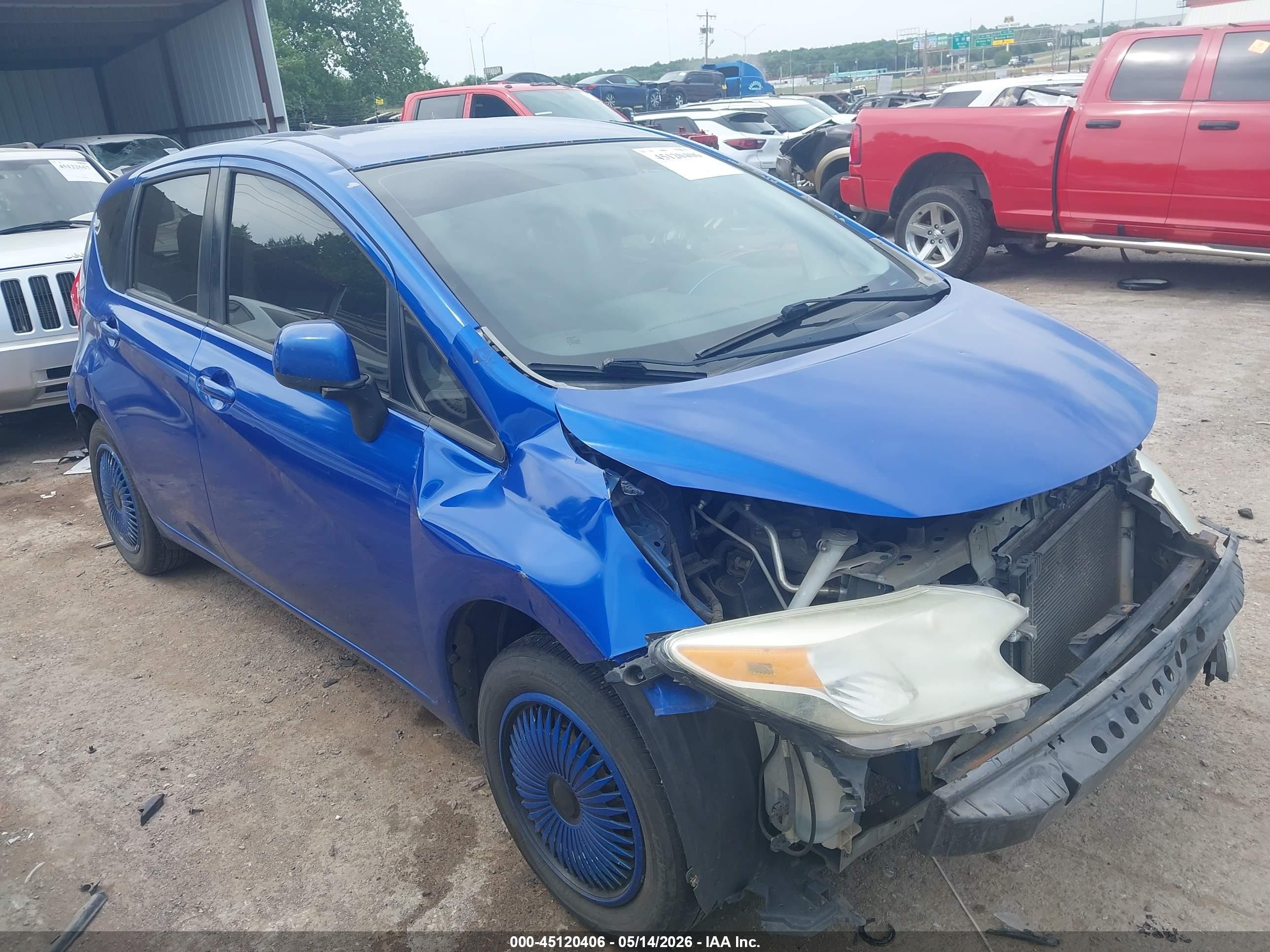 2014 Nissan Versa Note S (sr) Синий vin: 3N1CE2CP9EL413289