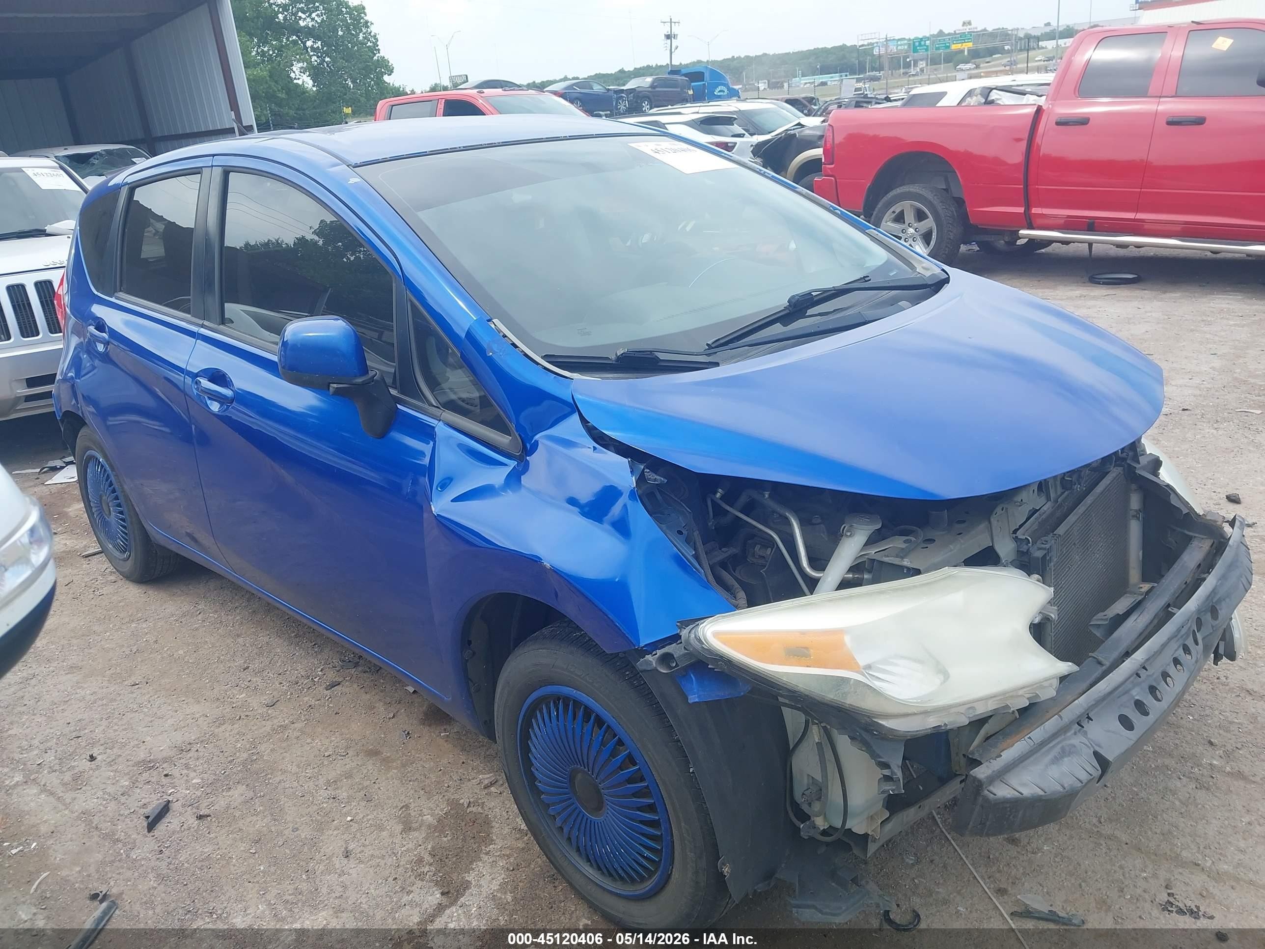 2014 Nissan Versa Note S (sr) Синий vin: 3N1CE2CP9EL413289