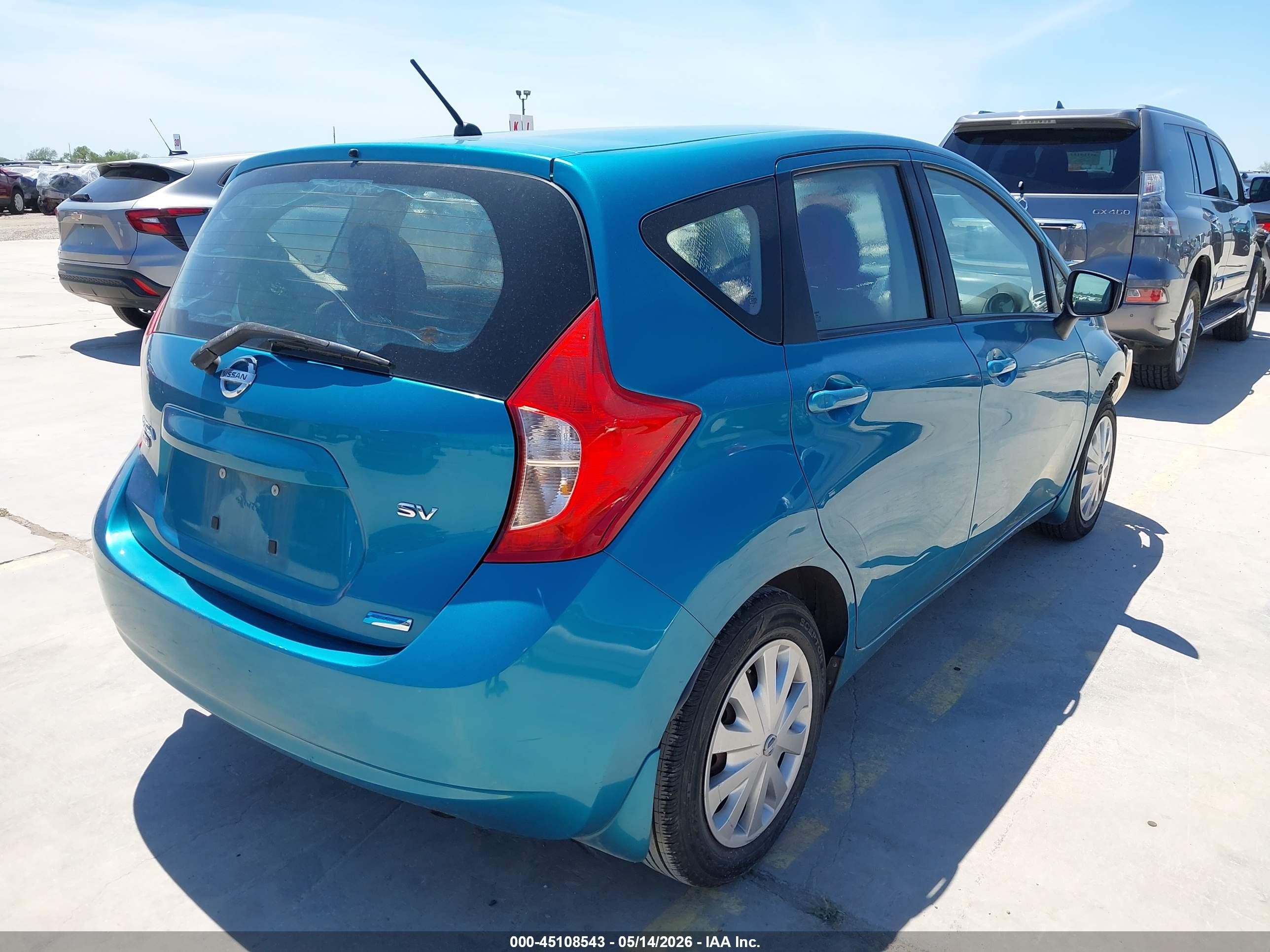 2015 Nissan Versa Note S (sr)/s Plus/sl/sr/sv Blue vin: 3N1CE2CP9FL355640