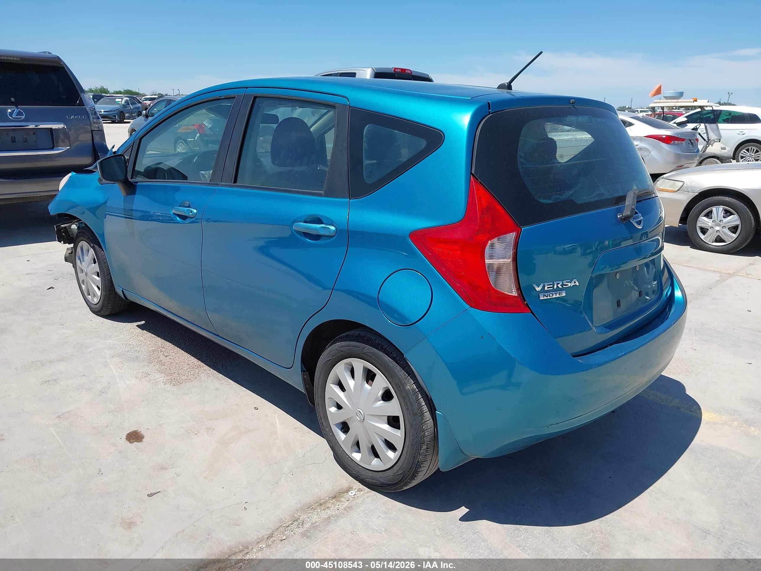2015 Nissan Versa Note S (sr)/s Plus/sl/sr/sv Blue vin: 3N1CE2CP9FL355640