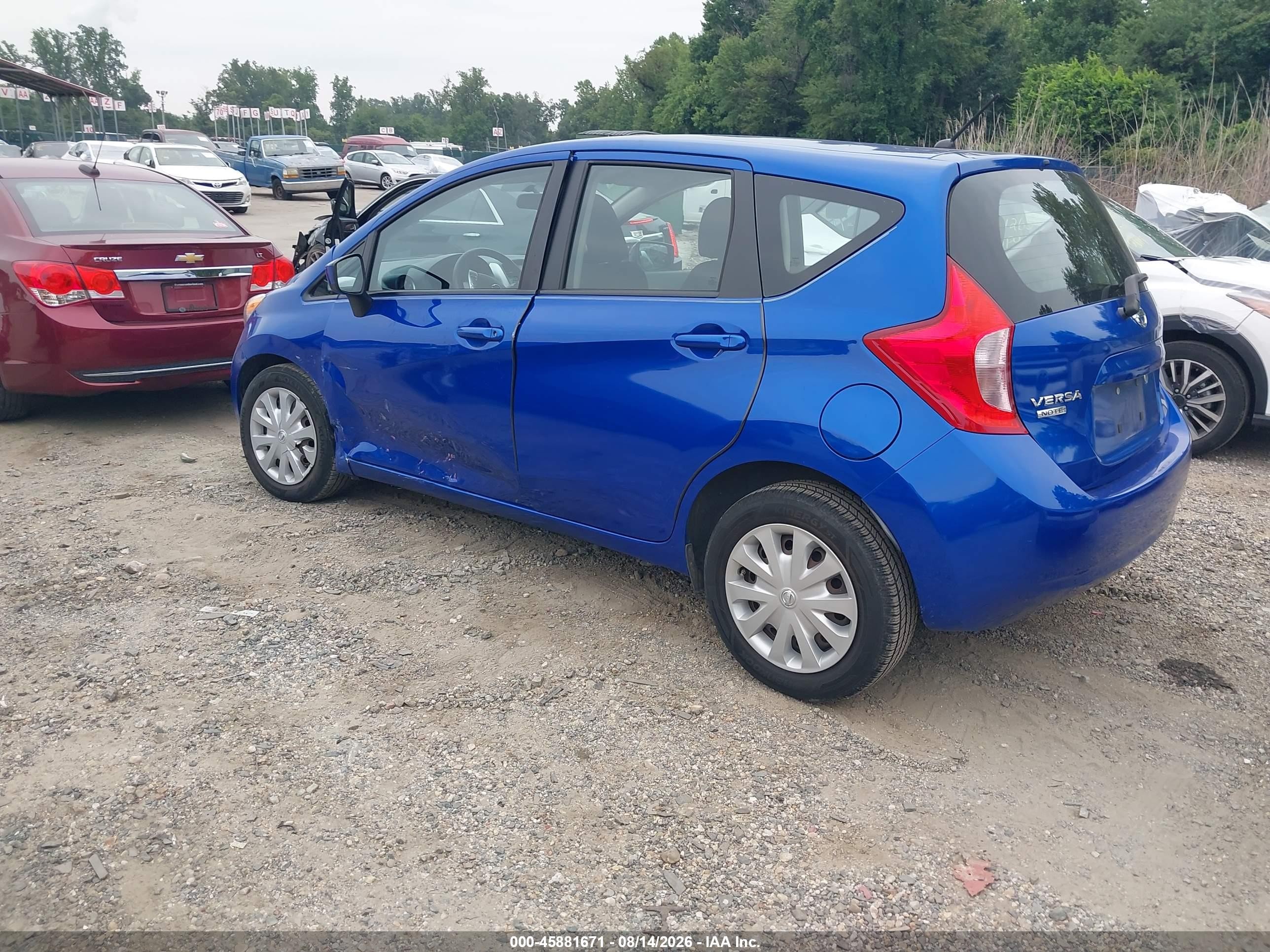 2015 Nissan Versa Note S (sr) Синий vin: 3N1CE2CP9FL367237